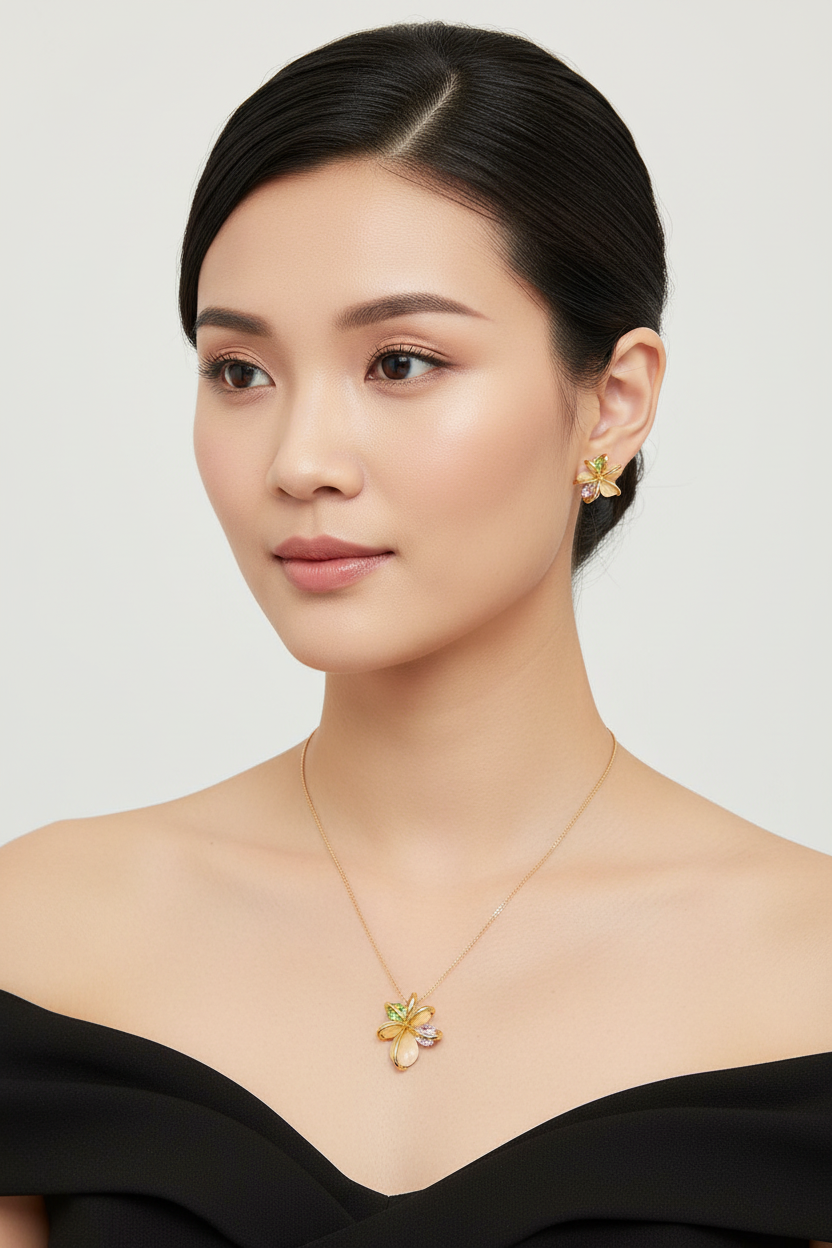 Floral Necklace Set