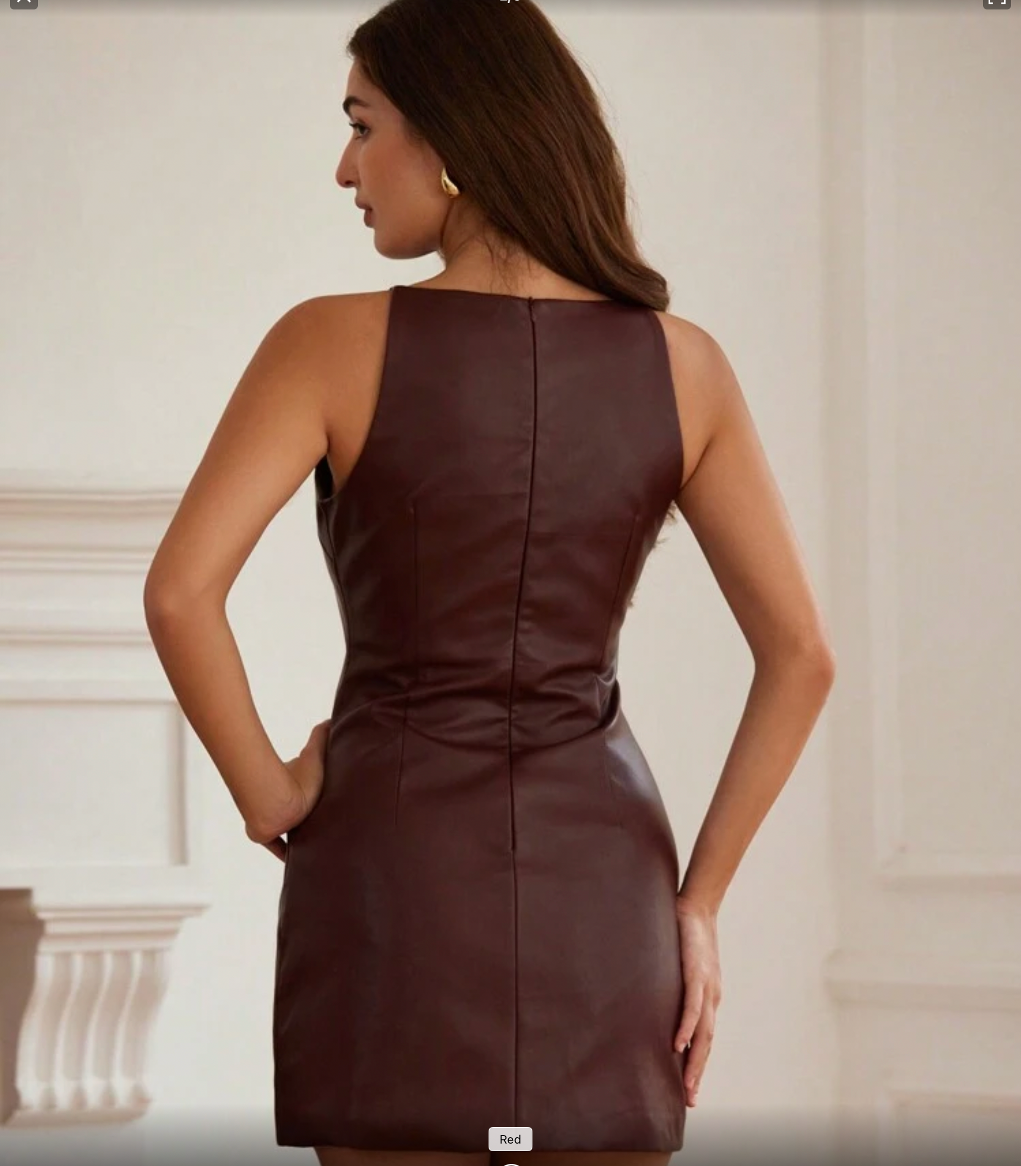 Lady in Leather  Dress