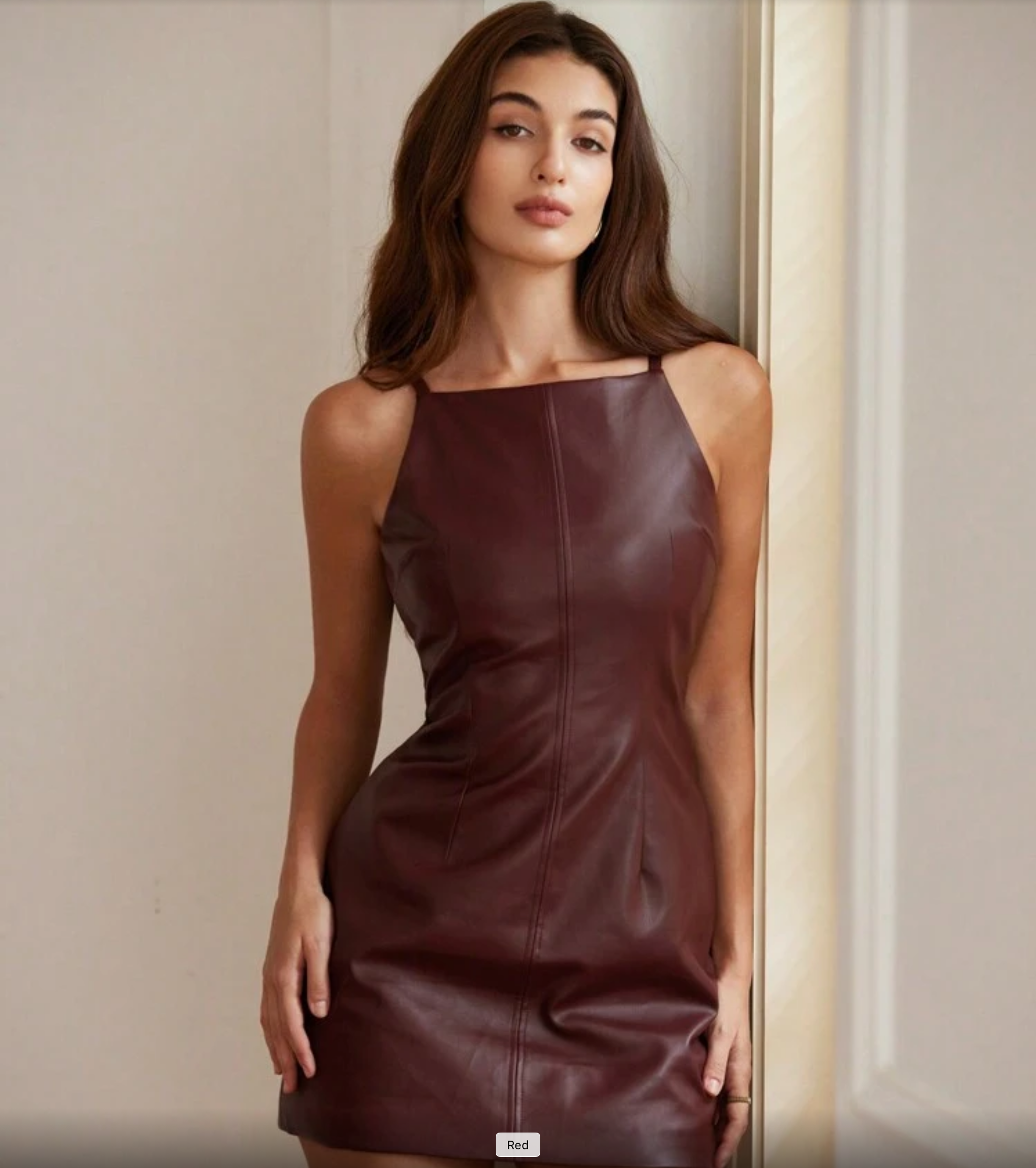 Lady in Leather  Dress