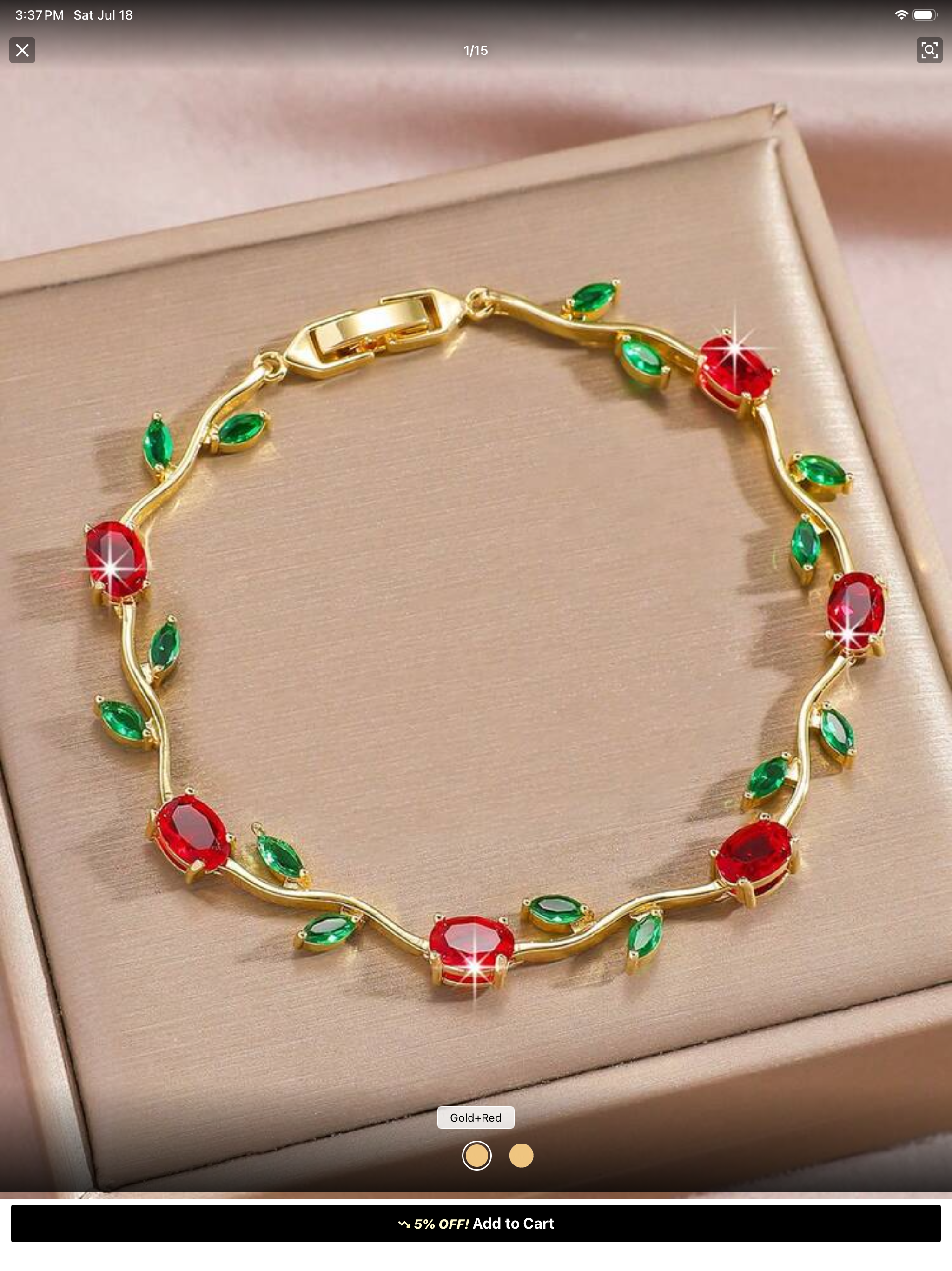 Flower bracelet