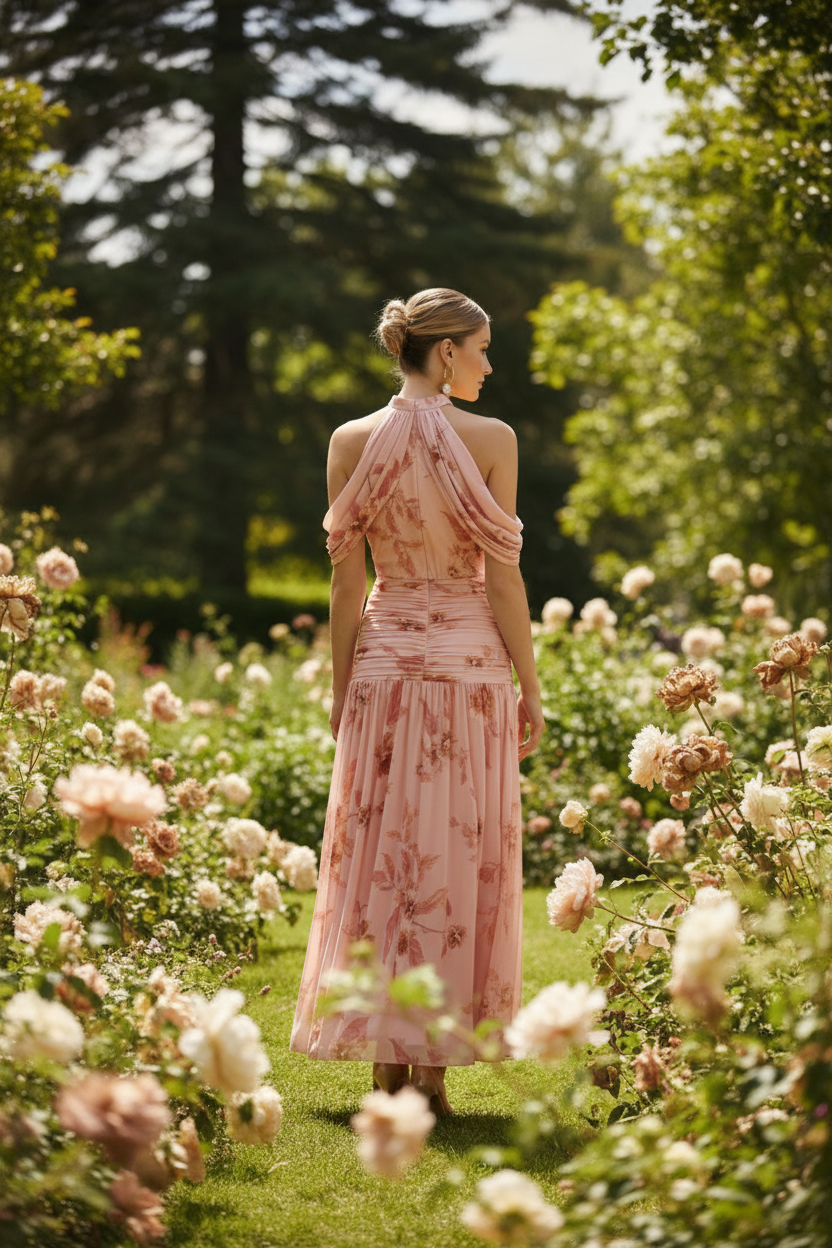 Pink Floral Dress