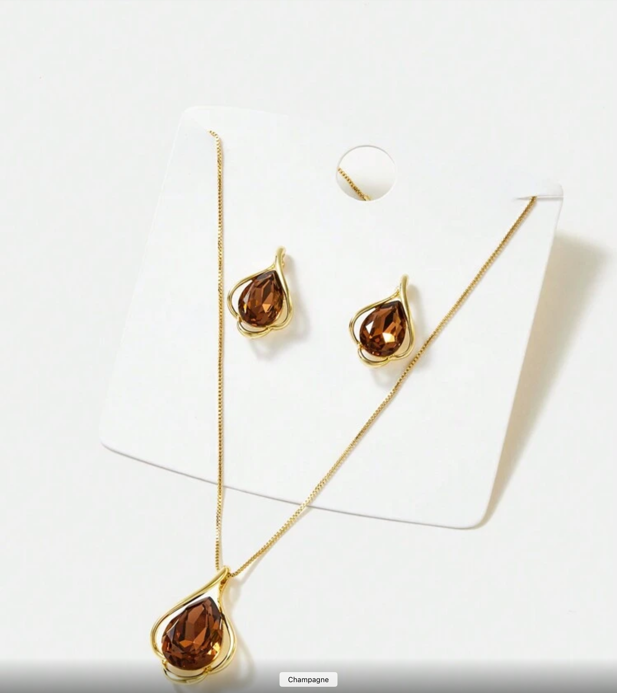 Tear Drop Necklace Set
