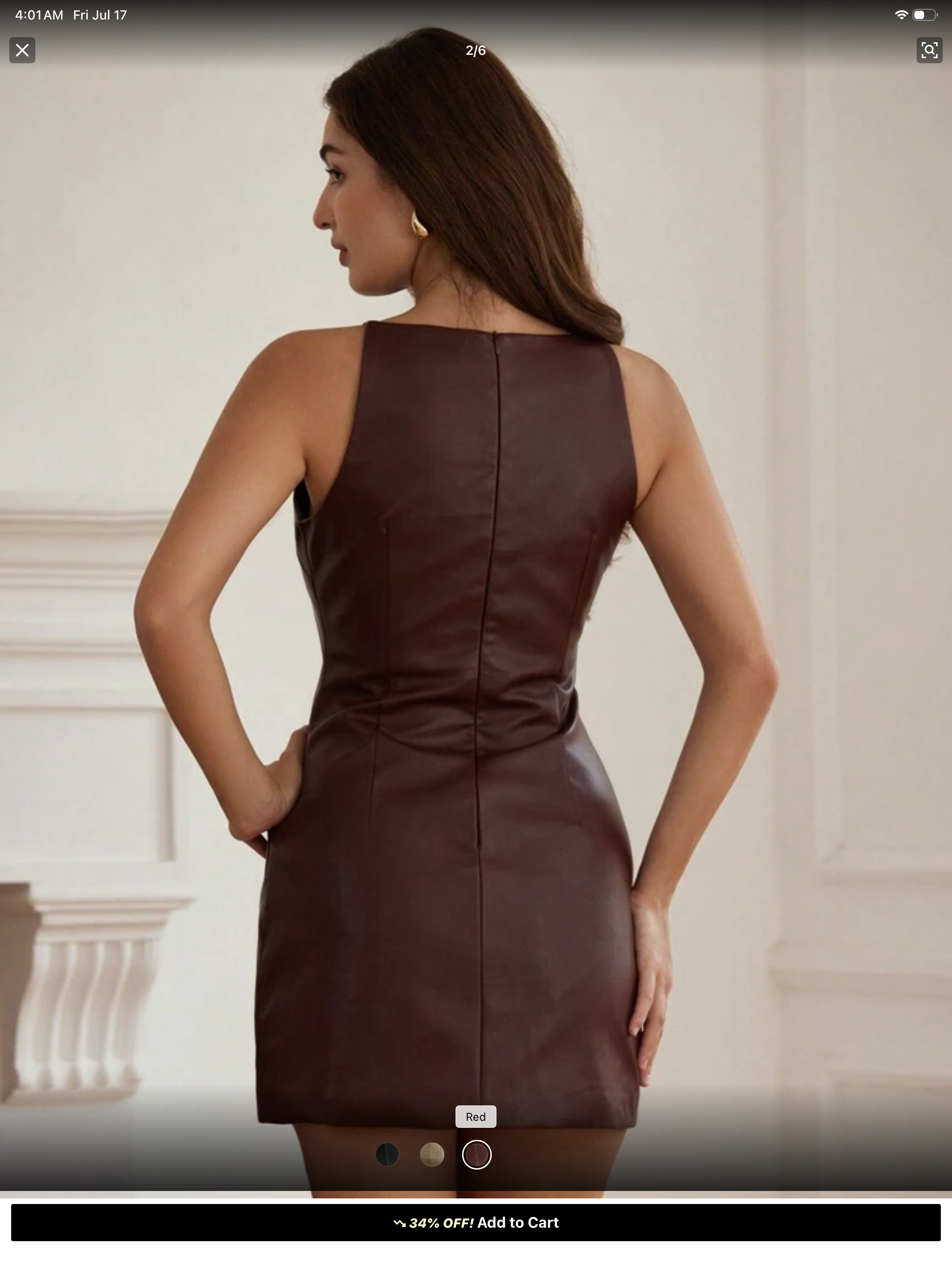 Lady in Leather  Dress
