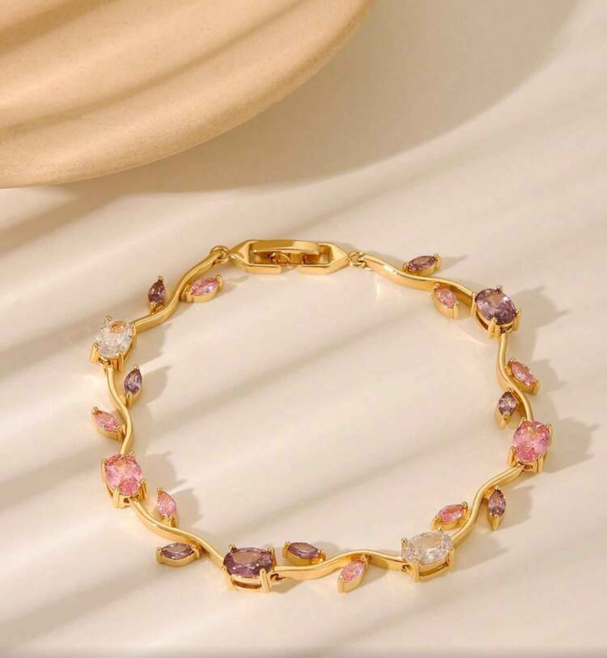 Pink Rose Bracelet