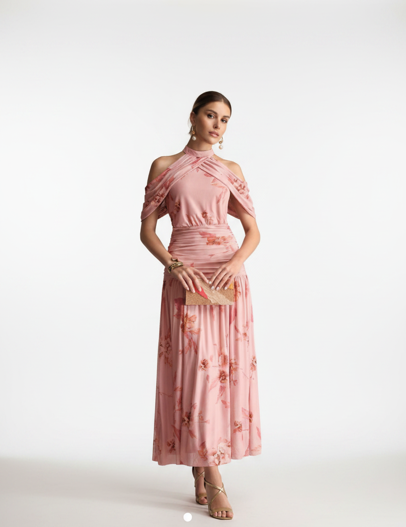 Pink Floral Dress
