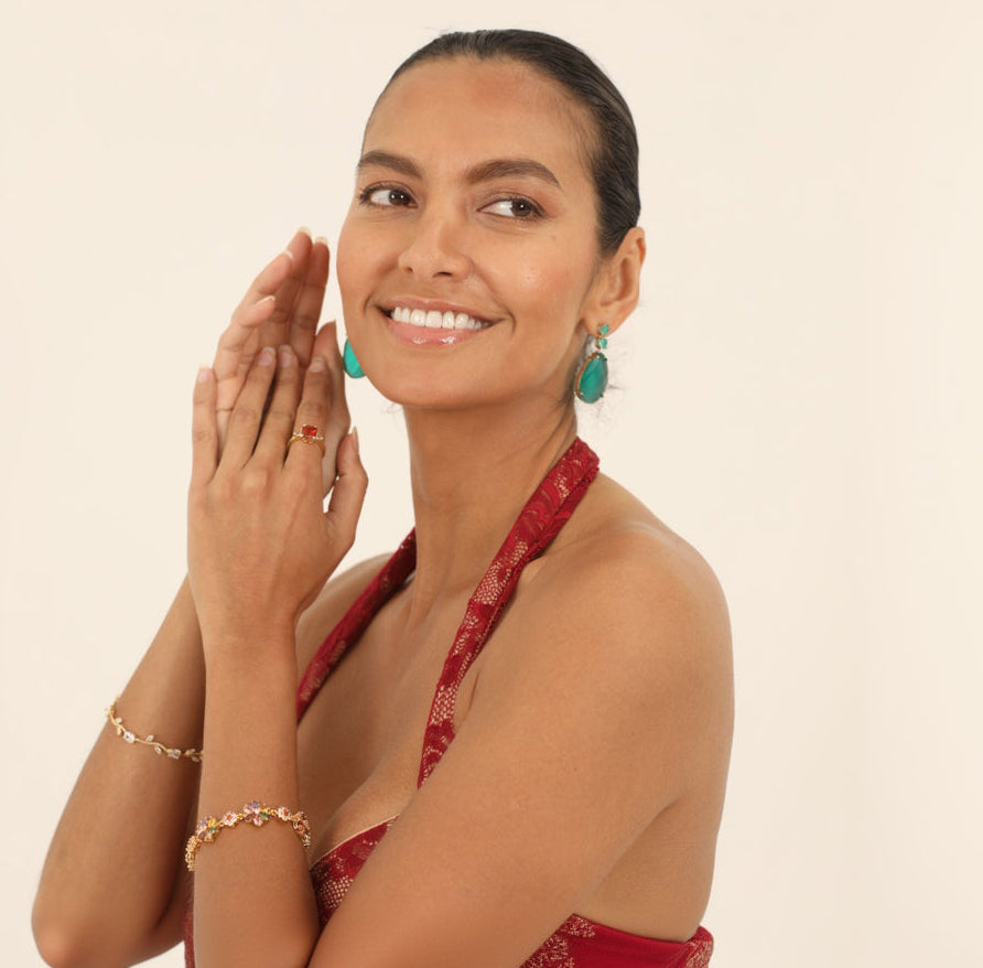 Emerald Drop Earring