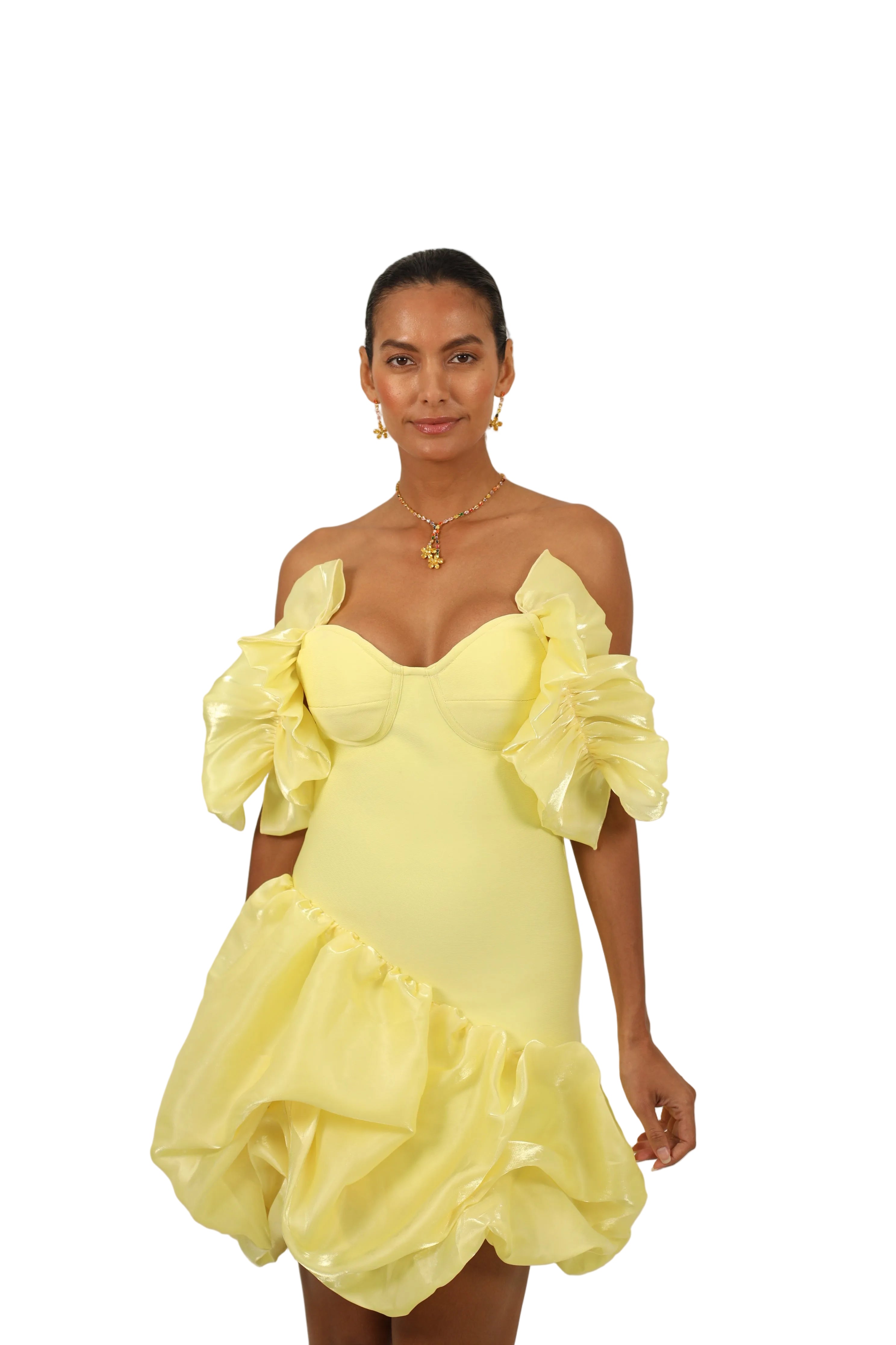 Bandage Ruffle Dress