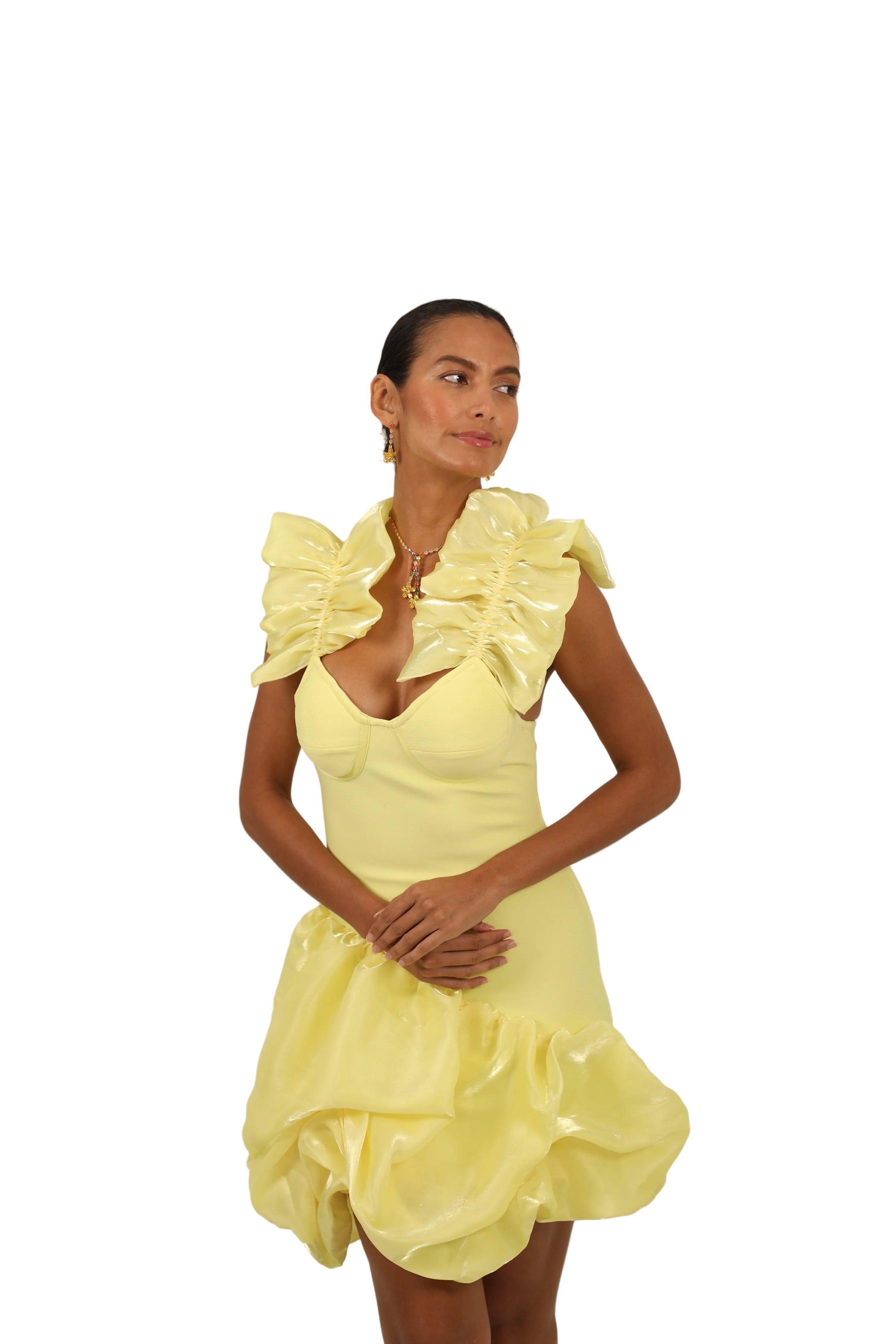 Bandage Ruffle Dress