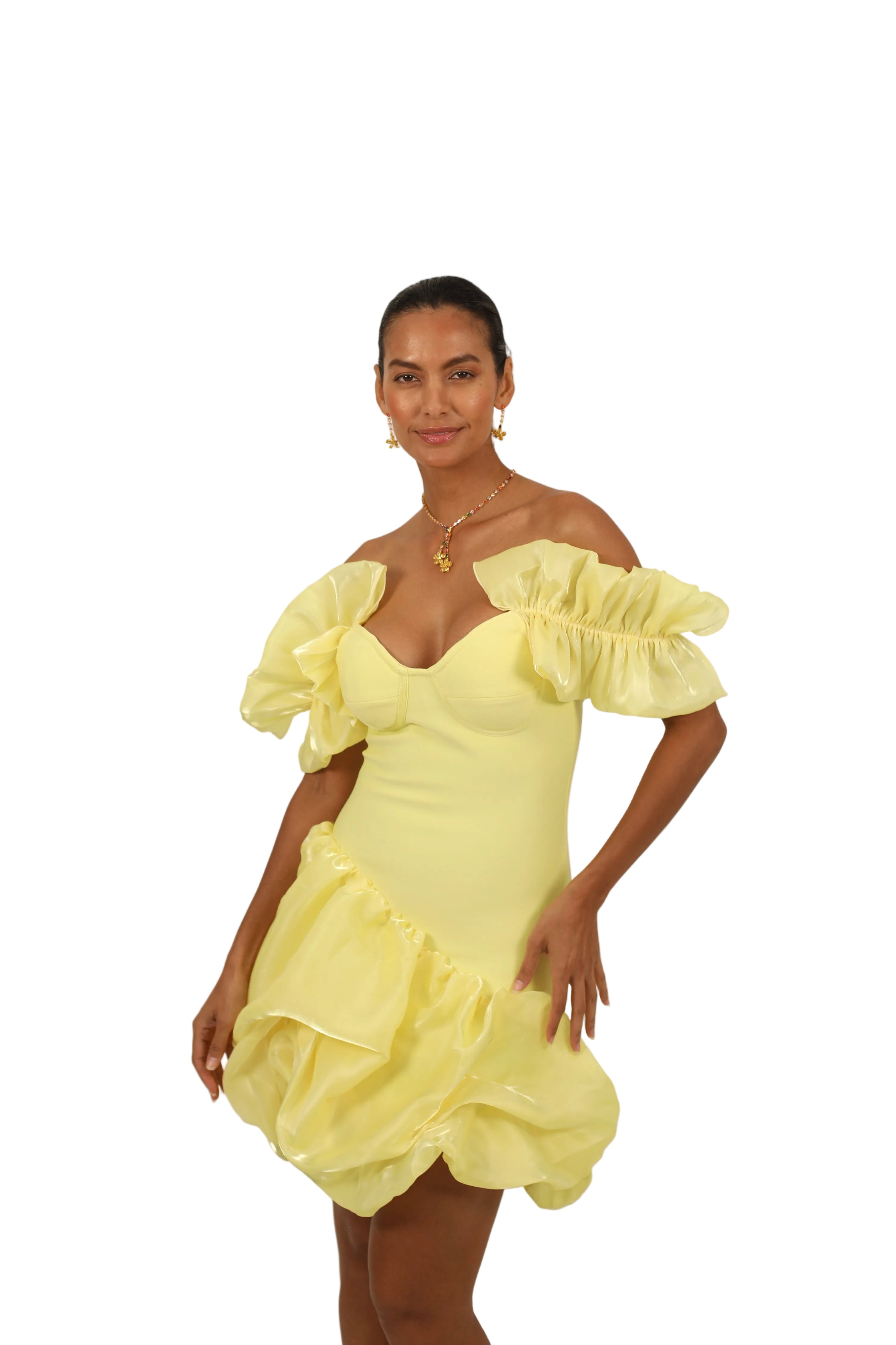 Bandage Ruffle Dress