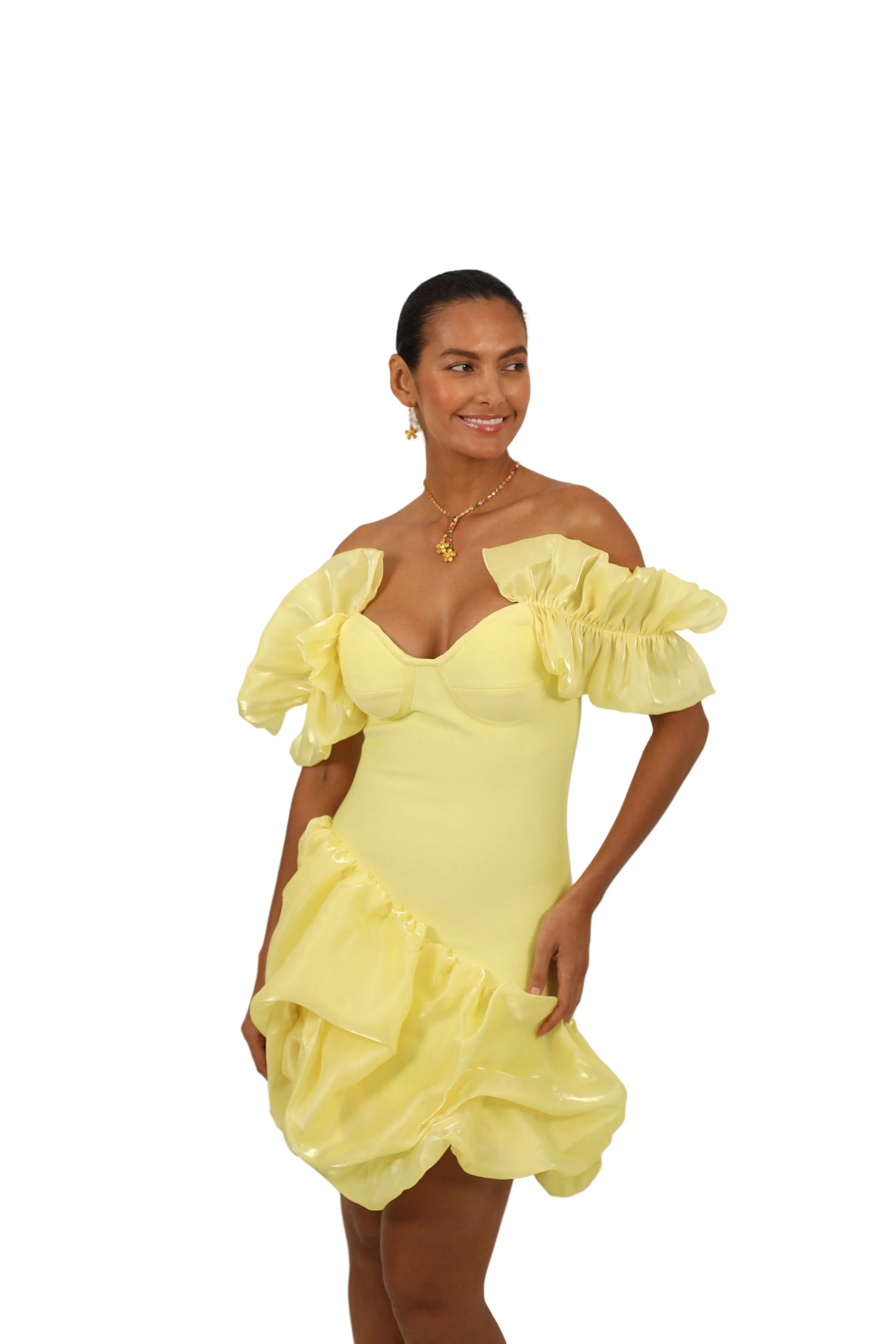 Bandage Ruffle Dress