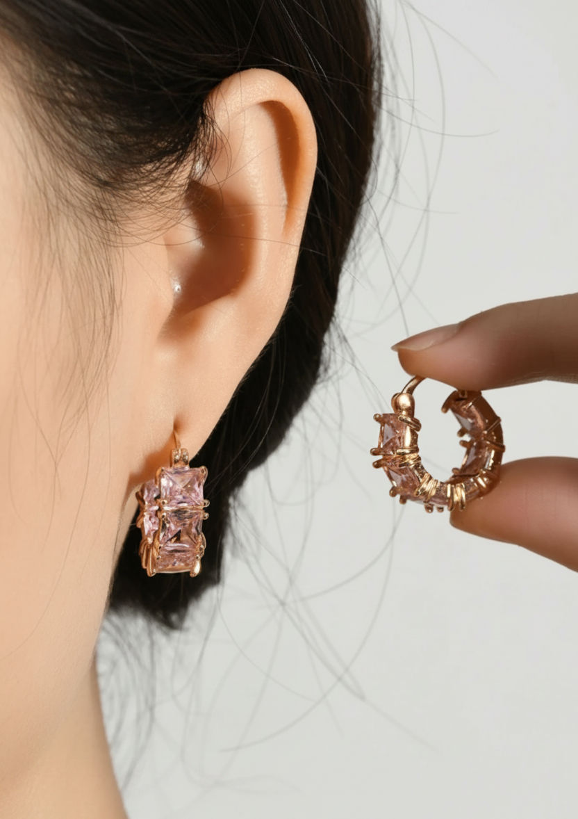 Pink Earrings