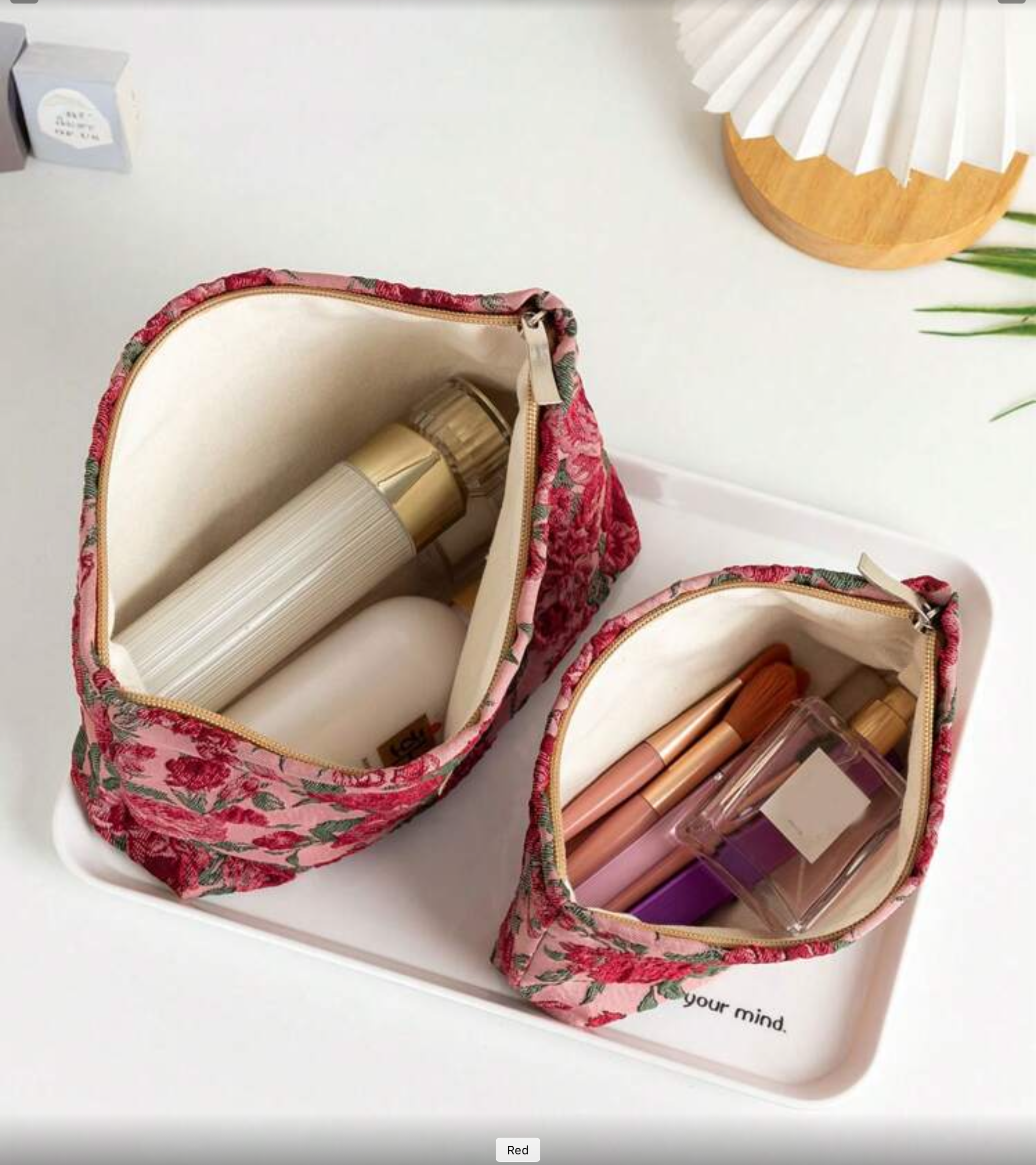 Rose Makeup Bag Set