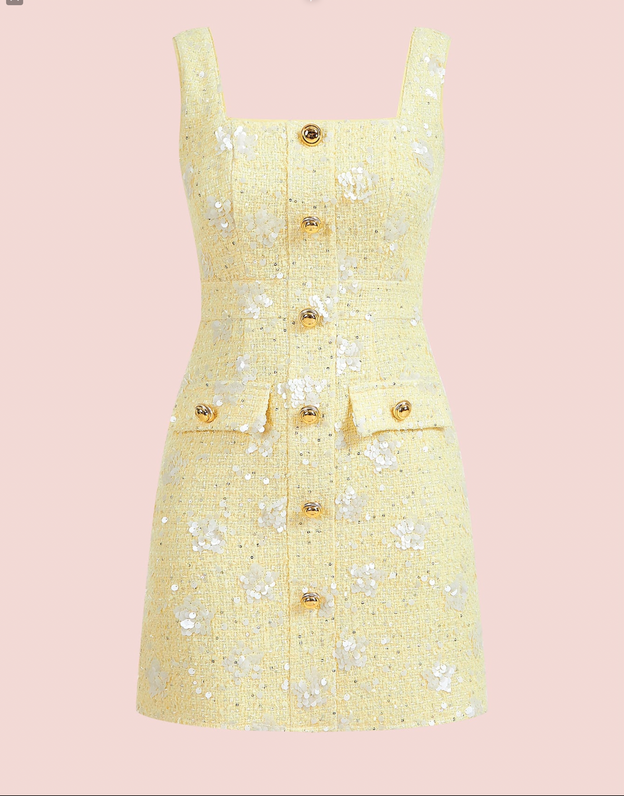 Sequin Tweed Dress