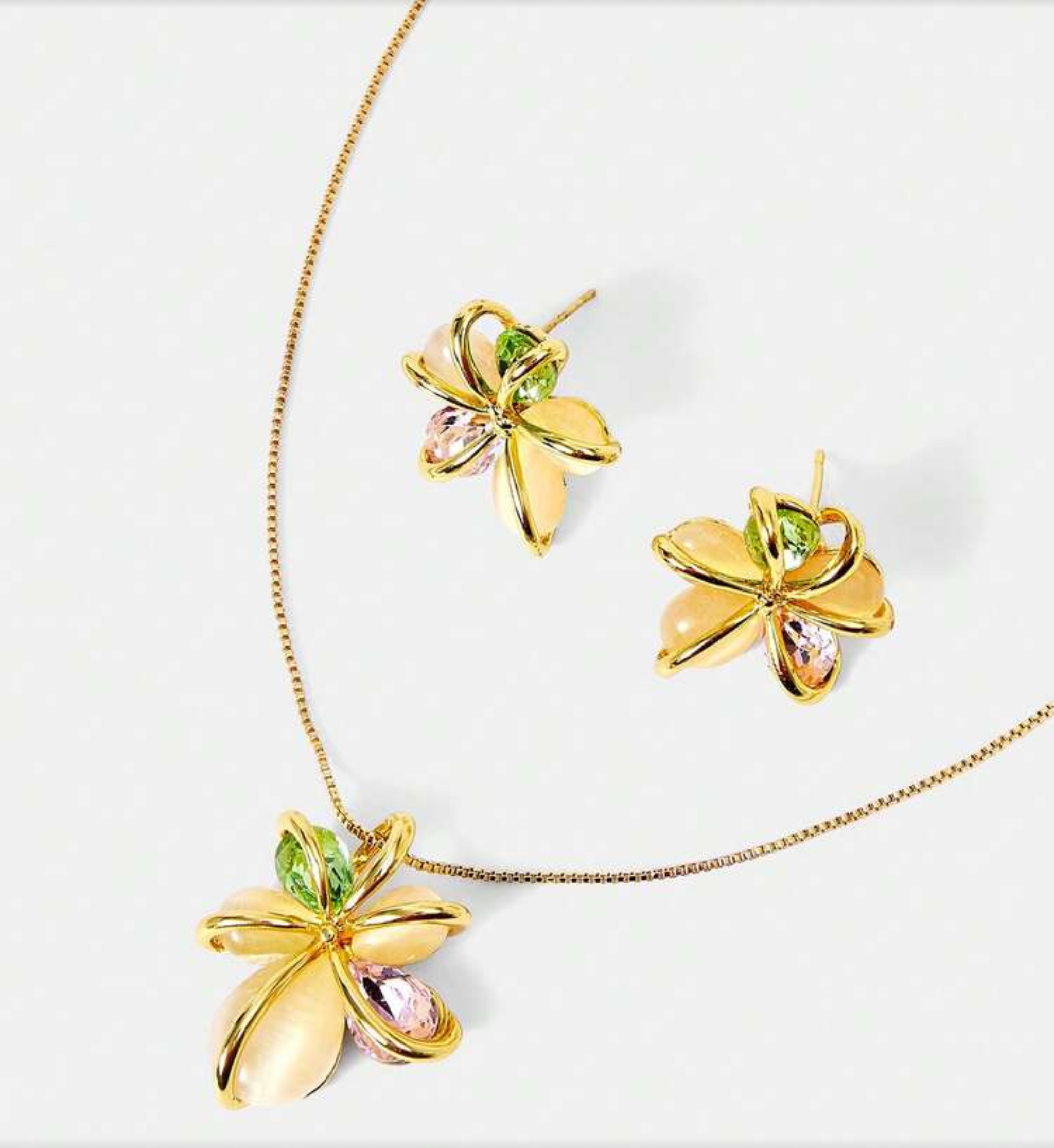 Floral Necklace Set