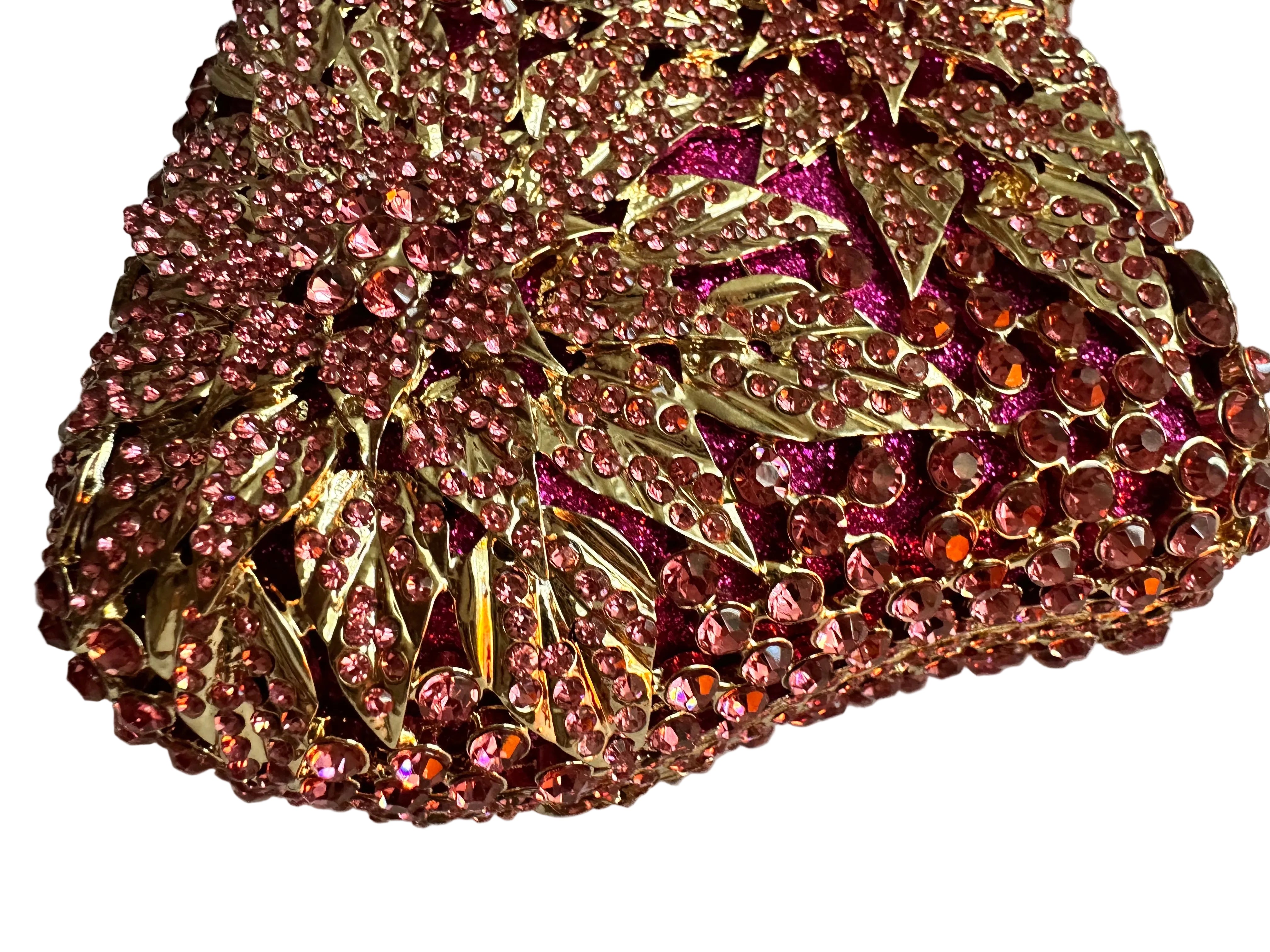 Floral Crystal Clutch
