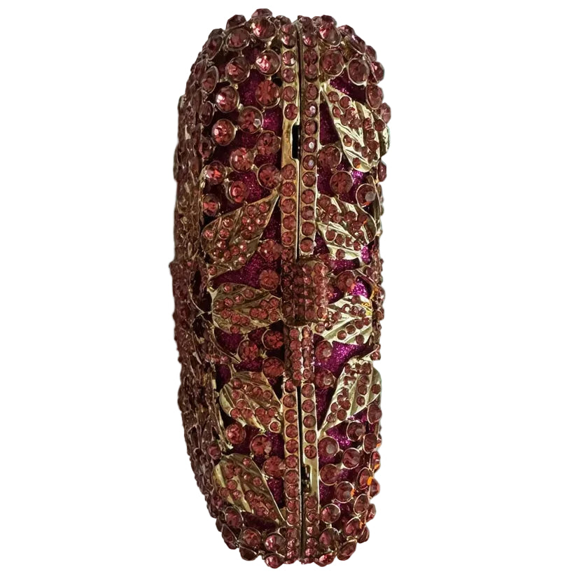 Floral Crystal Clutch