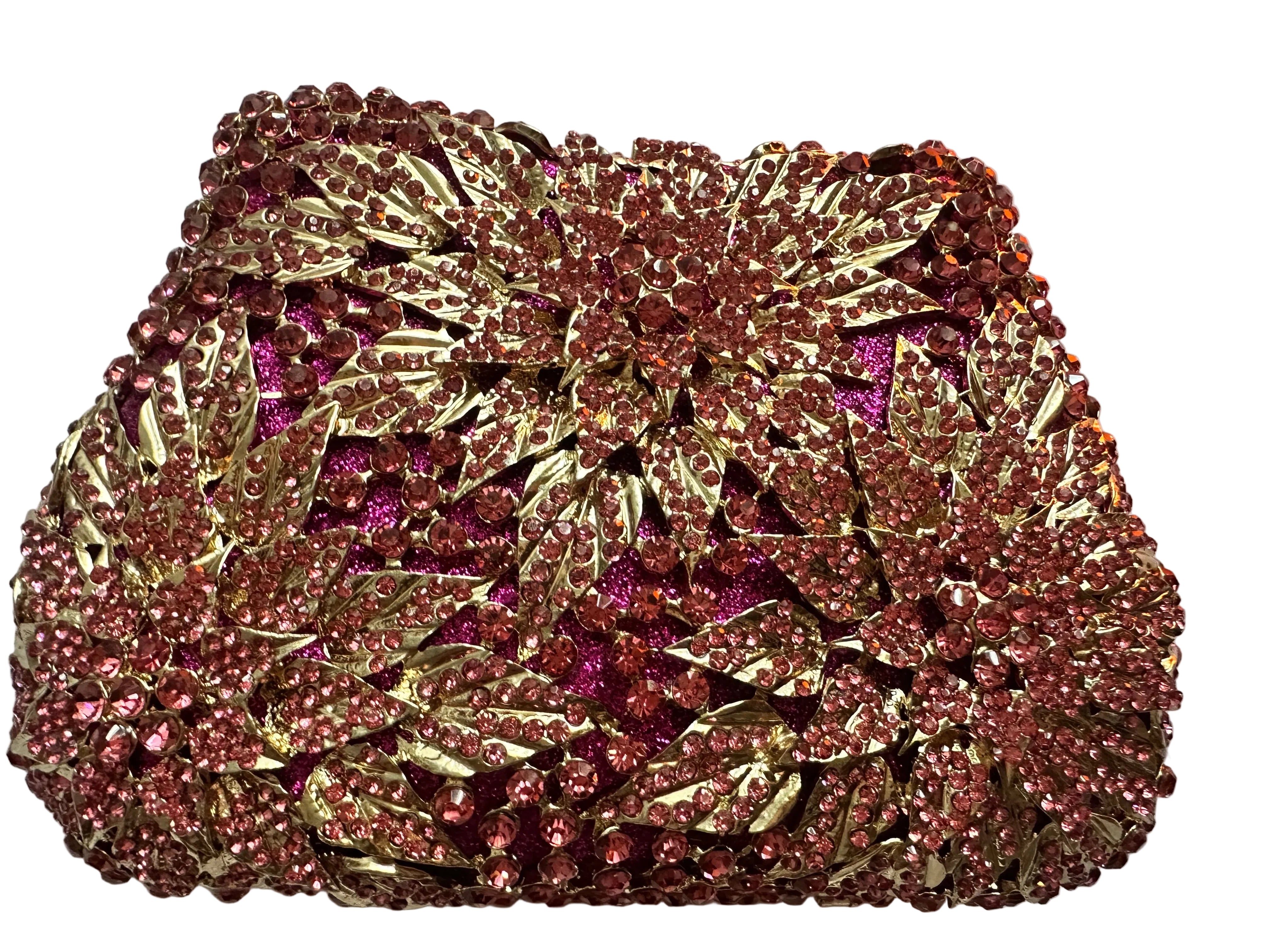 Floral Crystal Clutch
