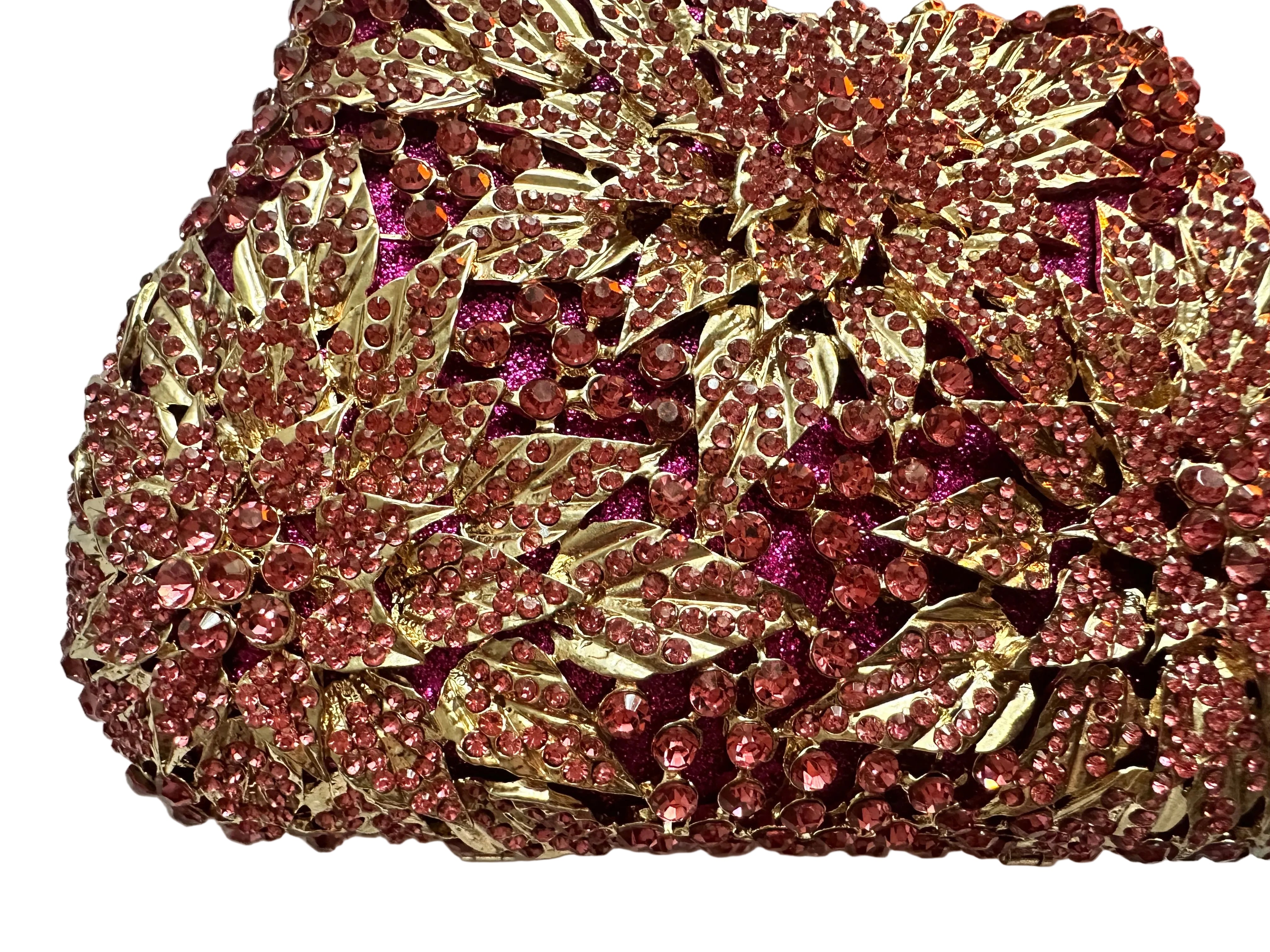 Floral Crystal Clutch
