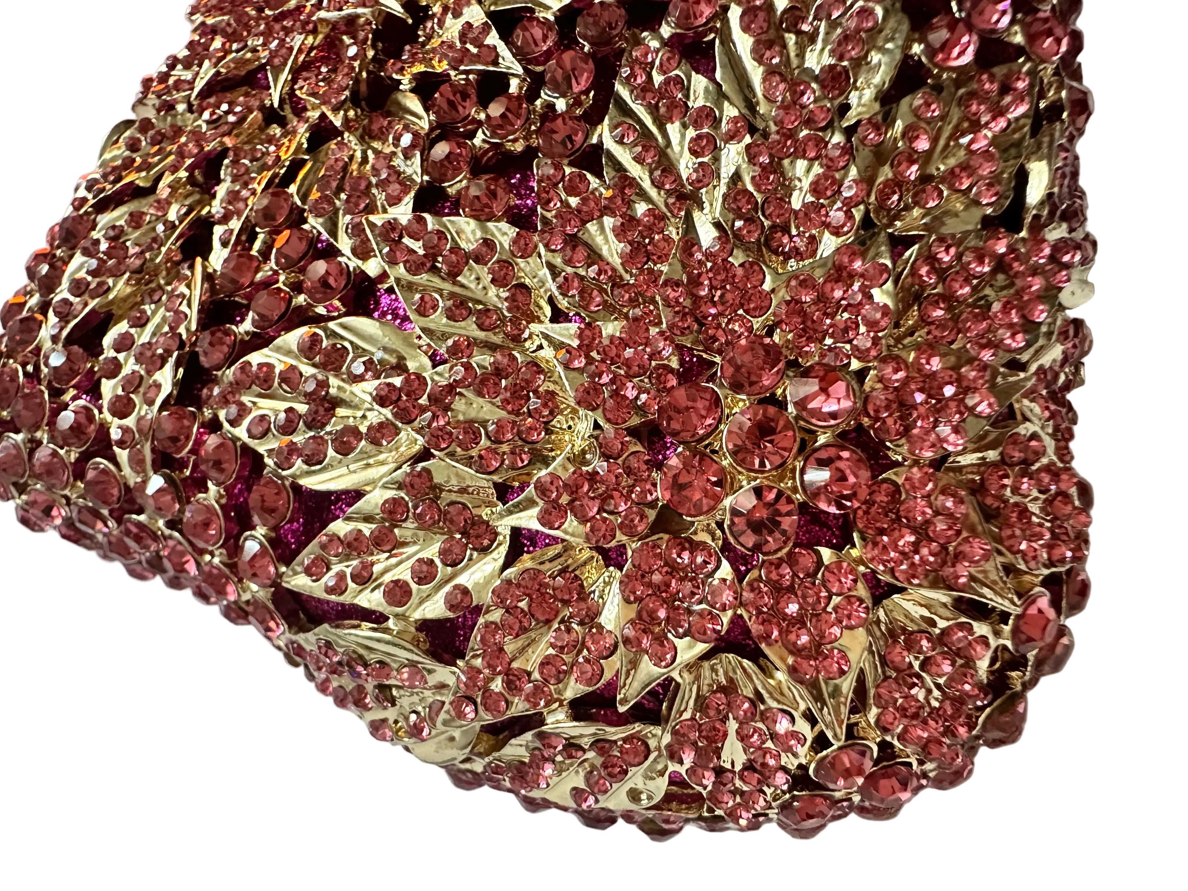 Floral Crystal Clutch