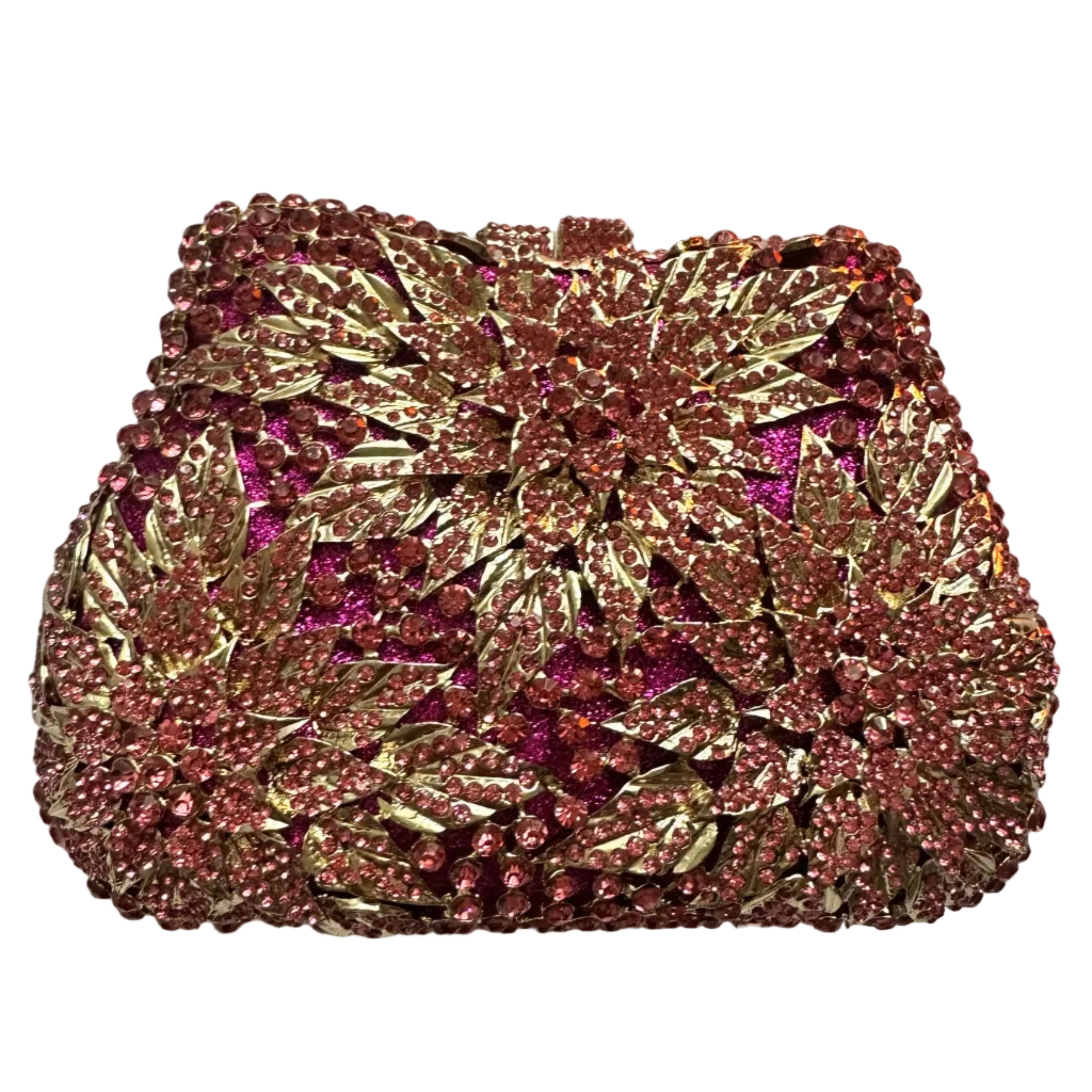 Floral Crystal Clutch