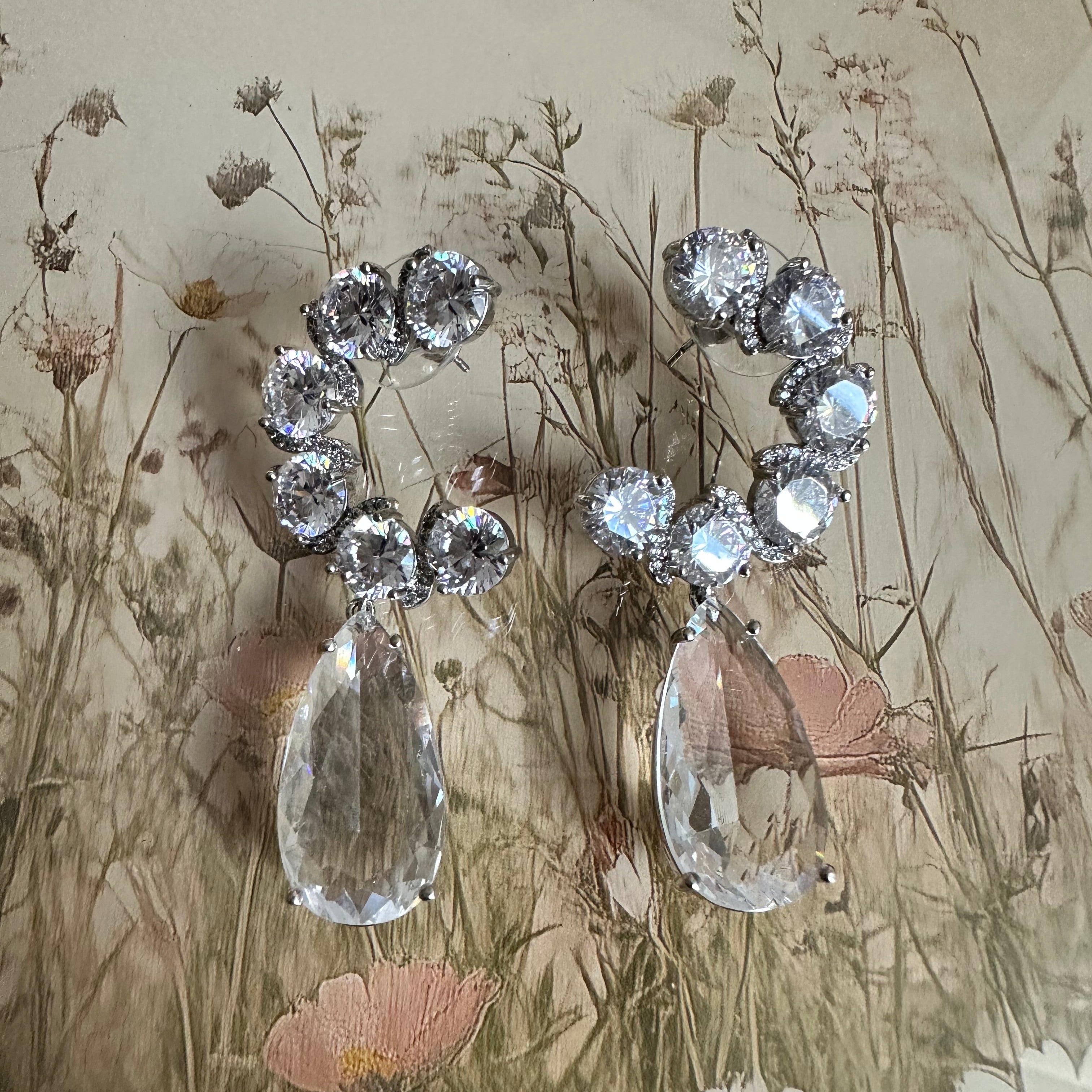 Crystal Drop Earring