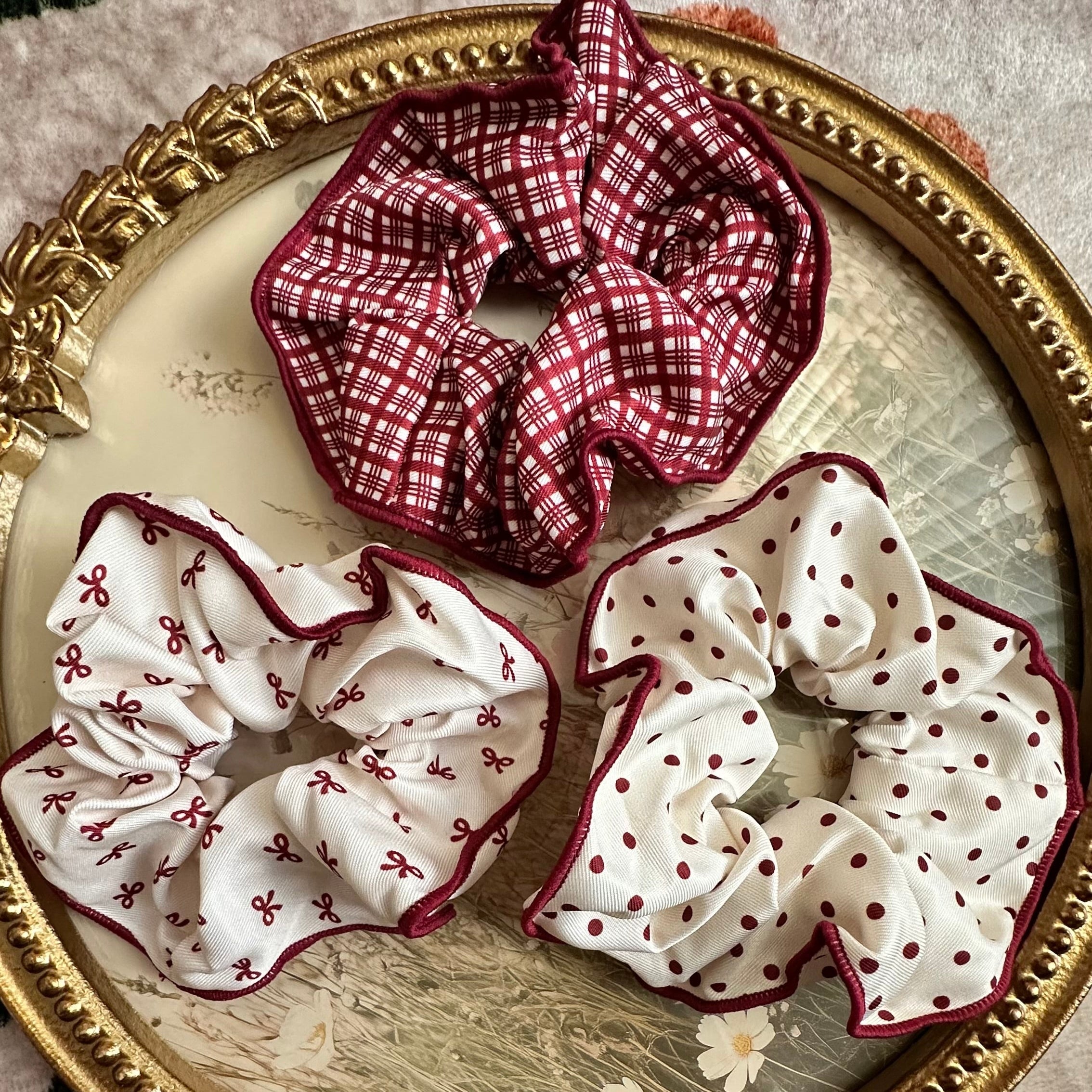 Floral Scrunchie Set