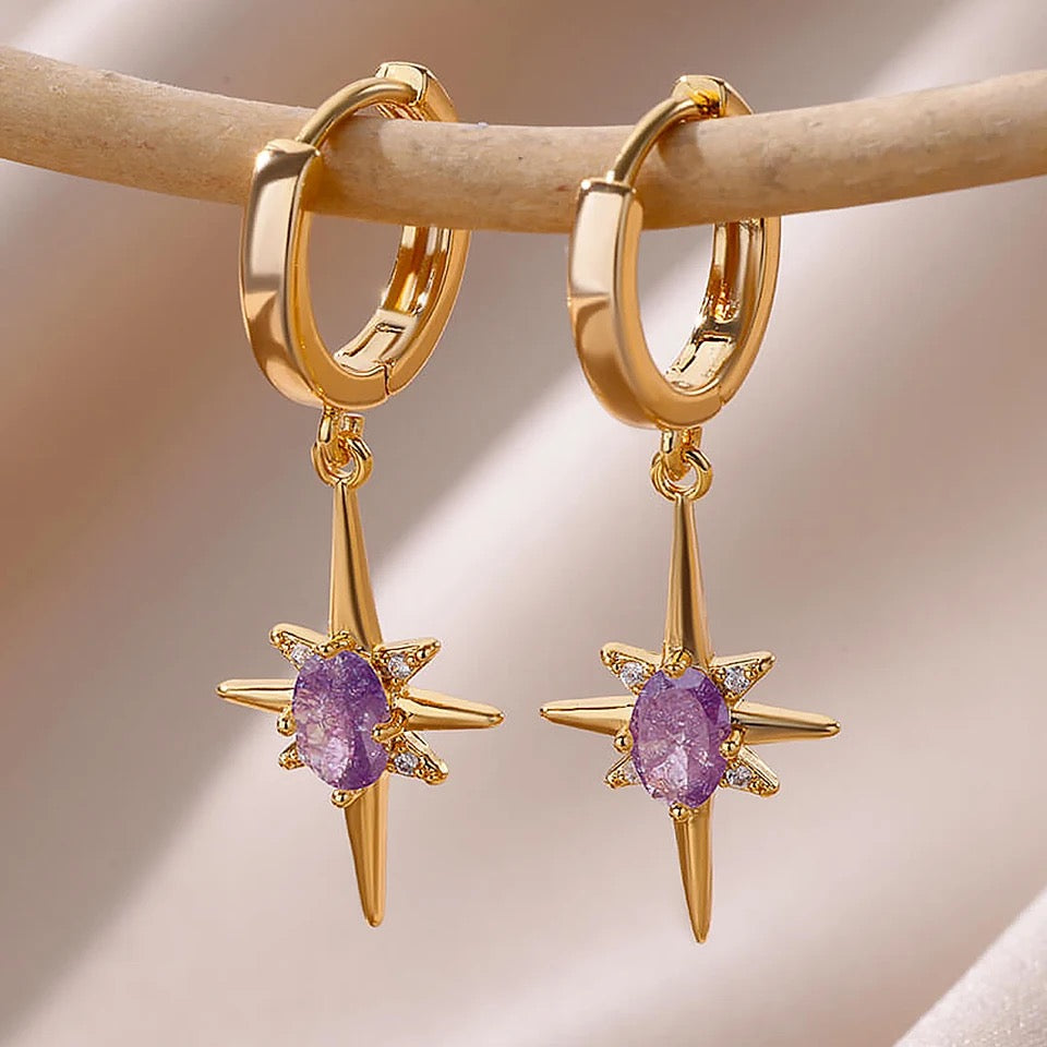 Eight Star Earrings