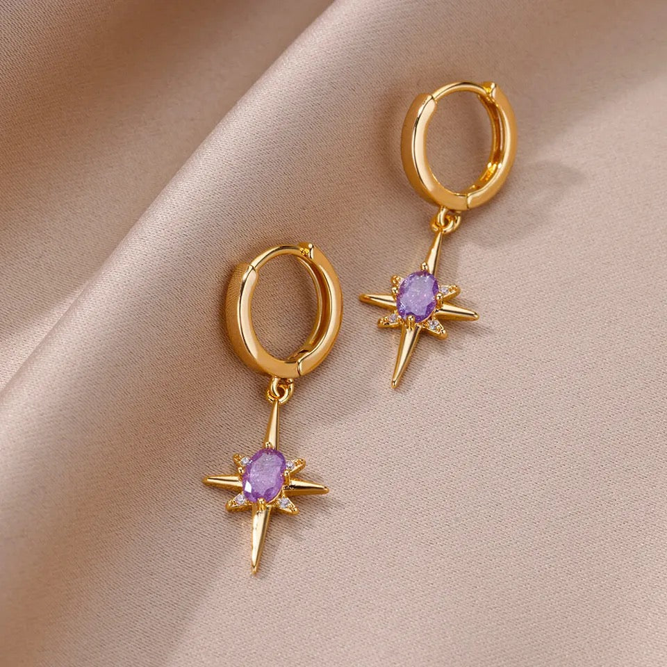 Eight Star Earrings