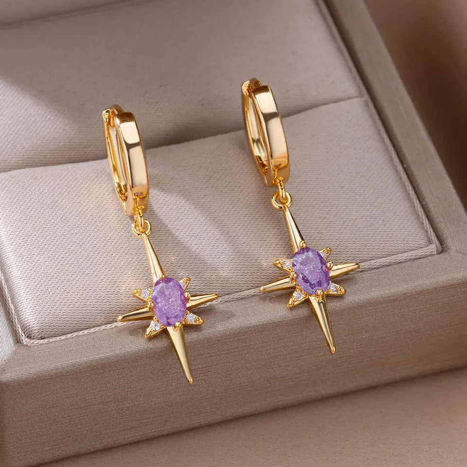 Eight Star Earrings