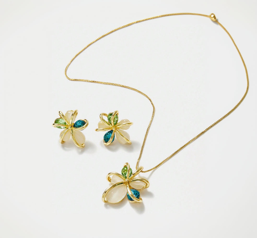 Floral Necklace Set