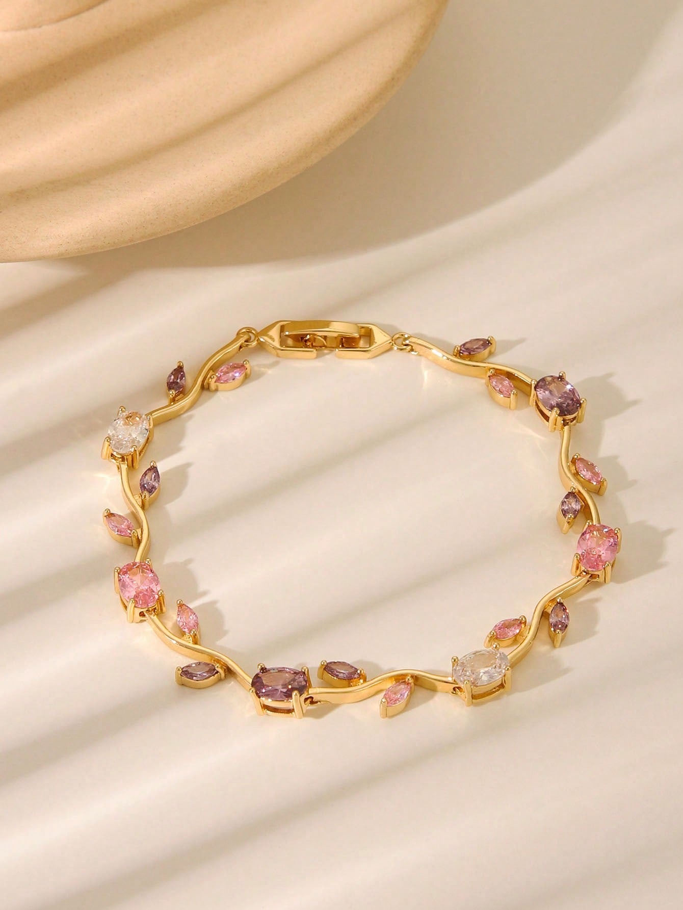 Pink Rose Bracelet