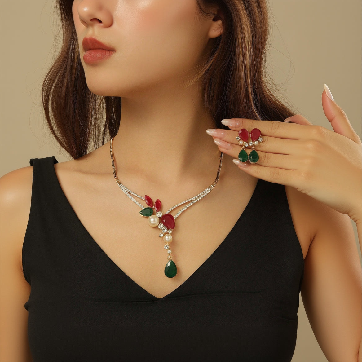 Water-Drop Necklace Set