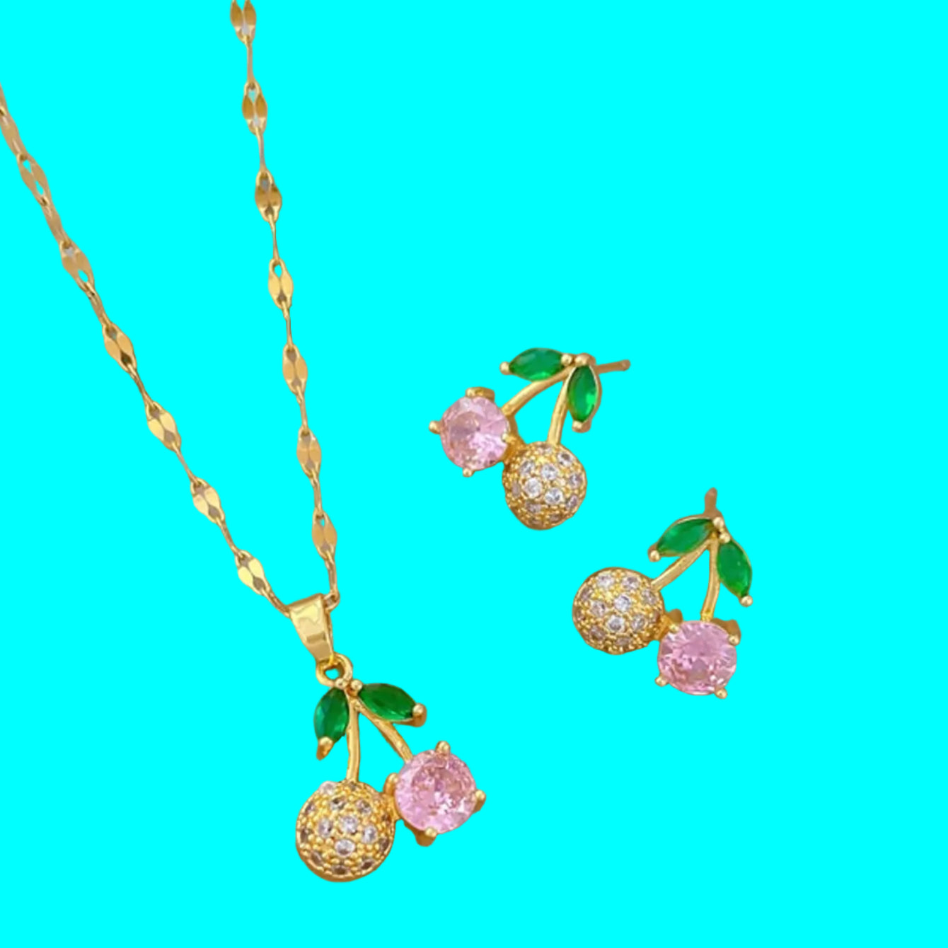 Cherry Necklace Set