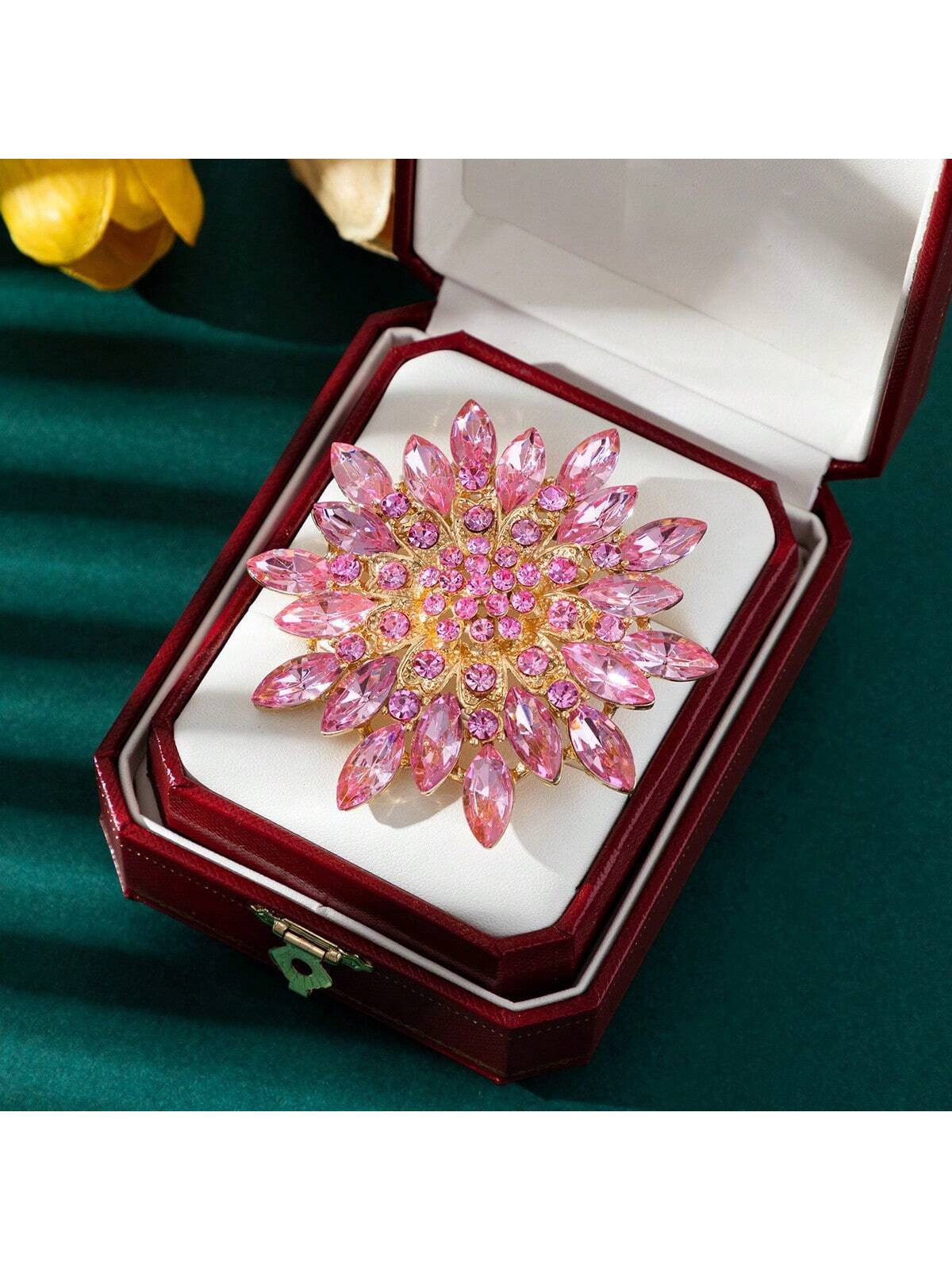 Crystal Brooch Pin