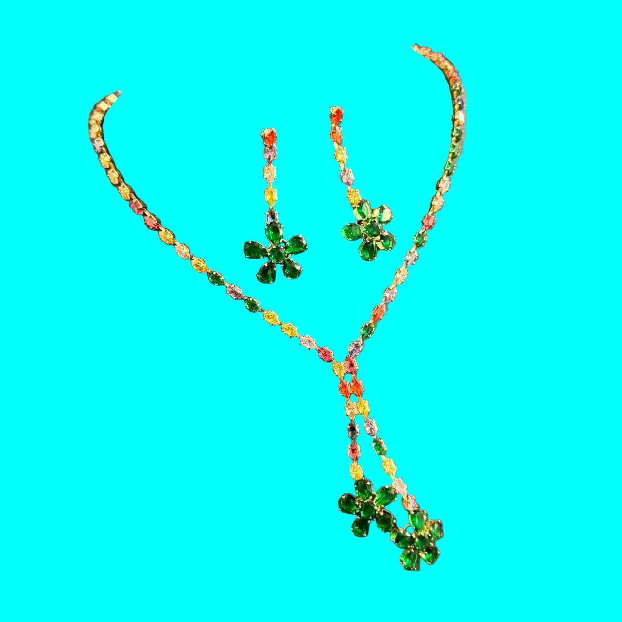 Flower Necklace Set