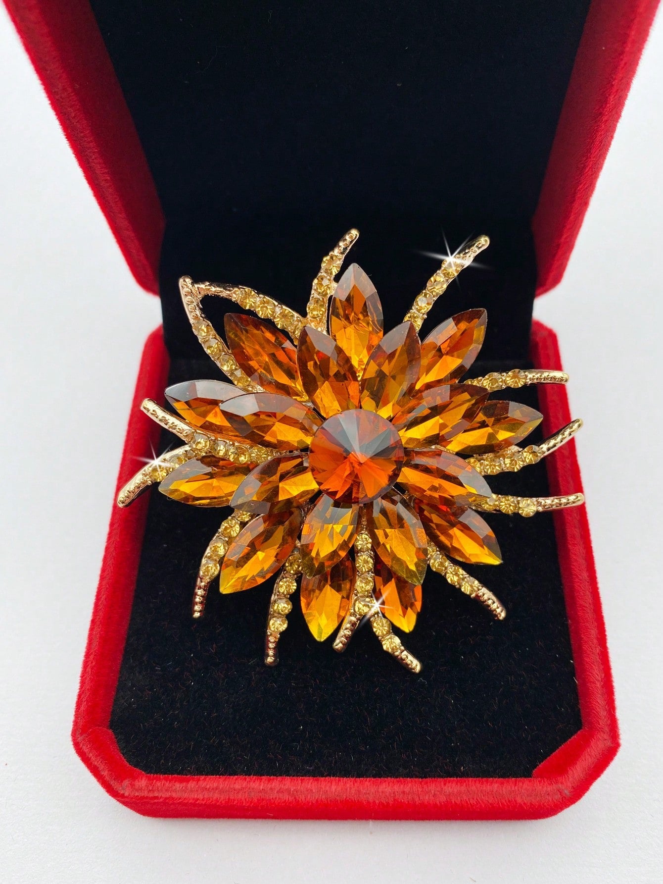 Crystal Brooch Pin
