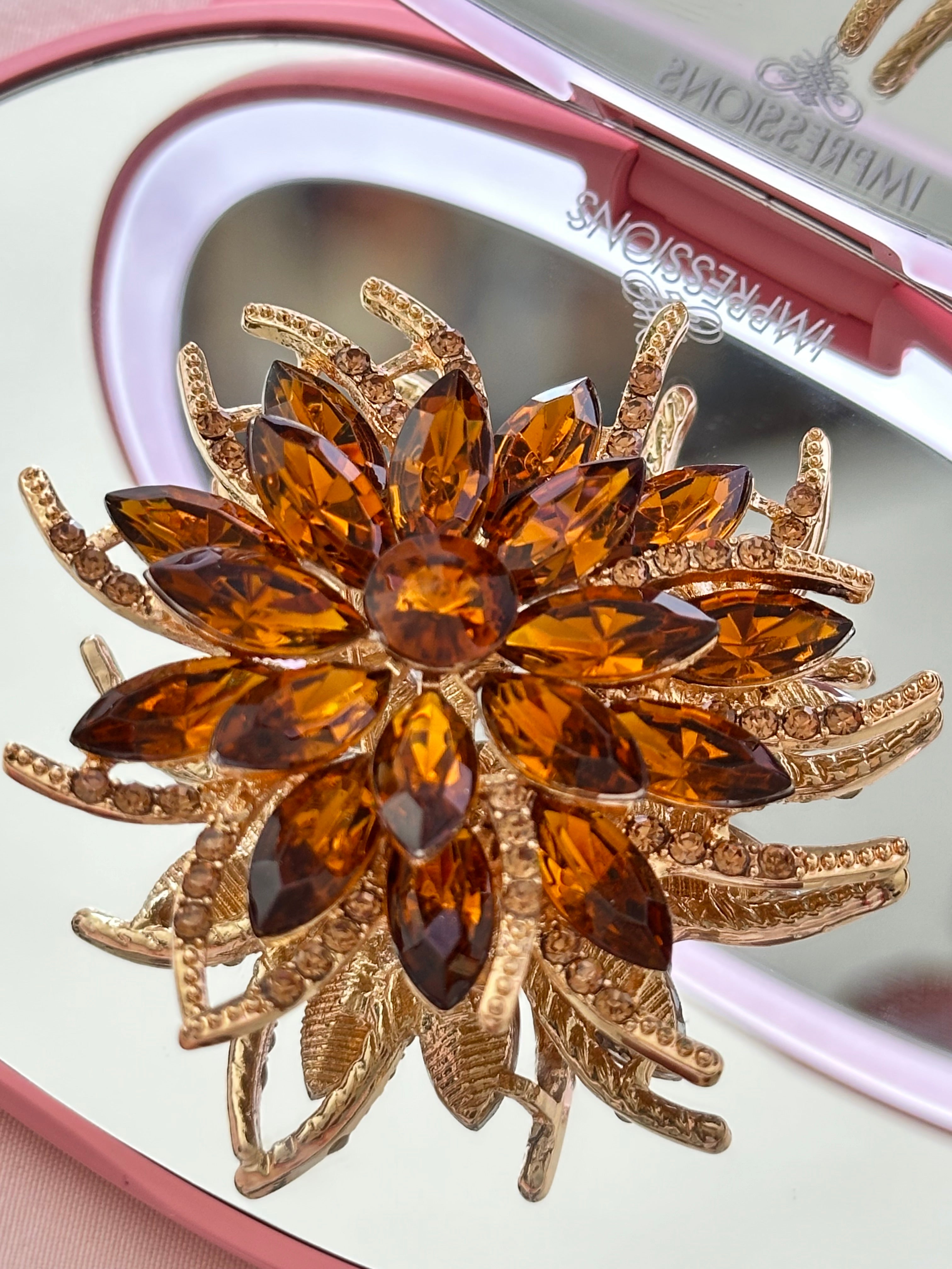 Crystal Brooch Pin