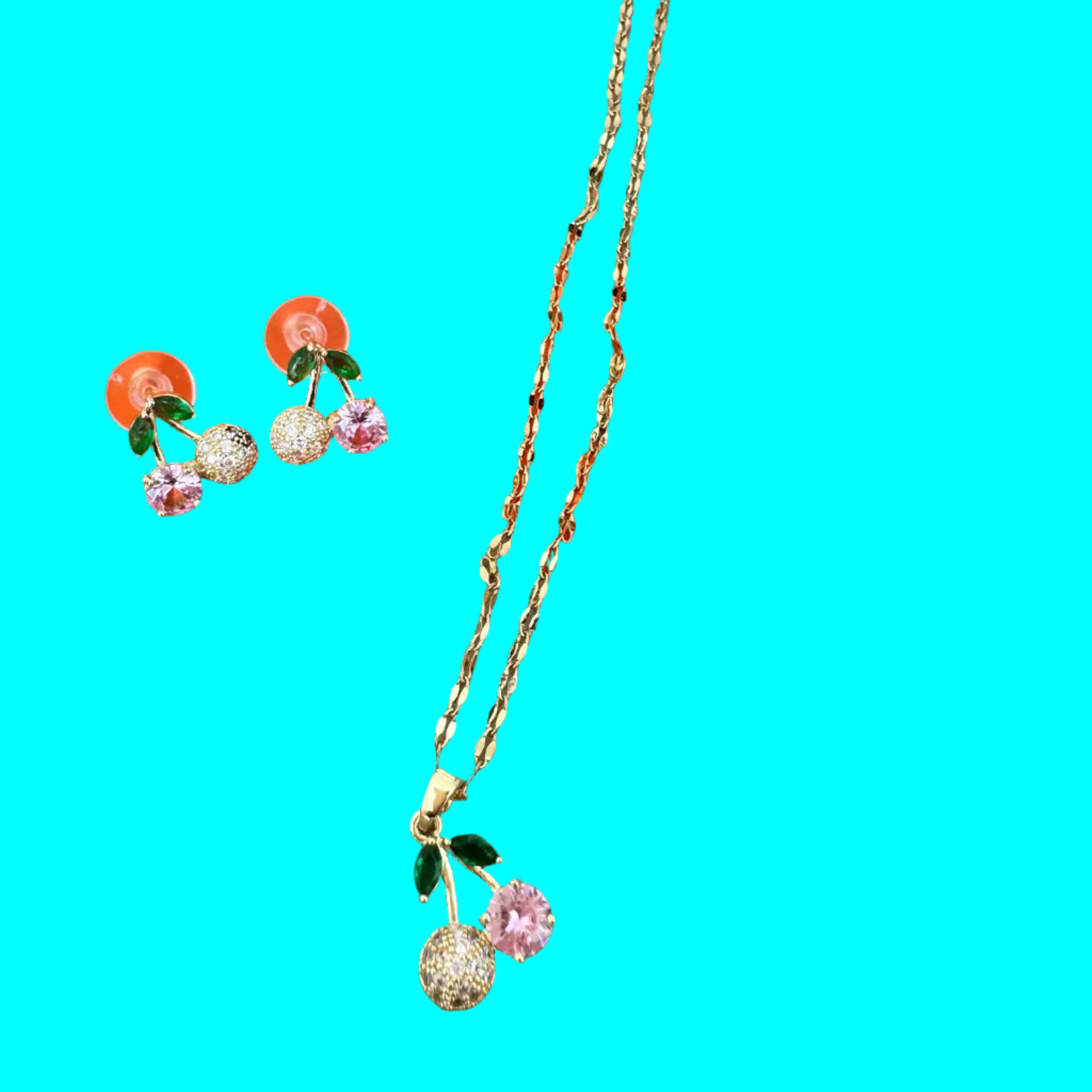 Cherry Necklace Set