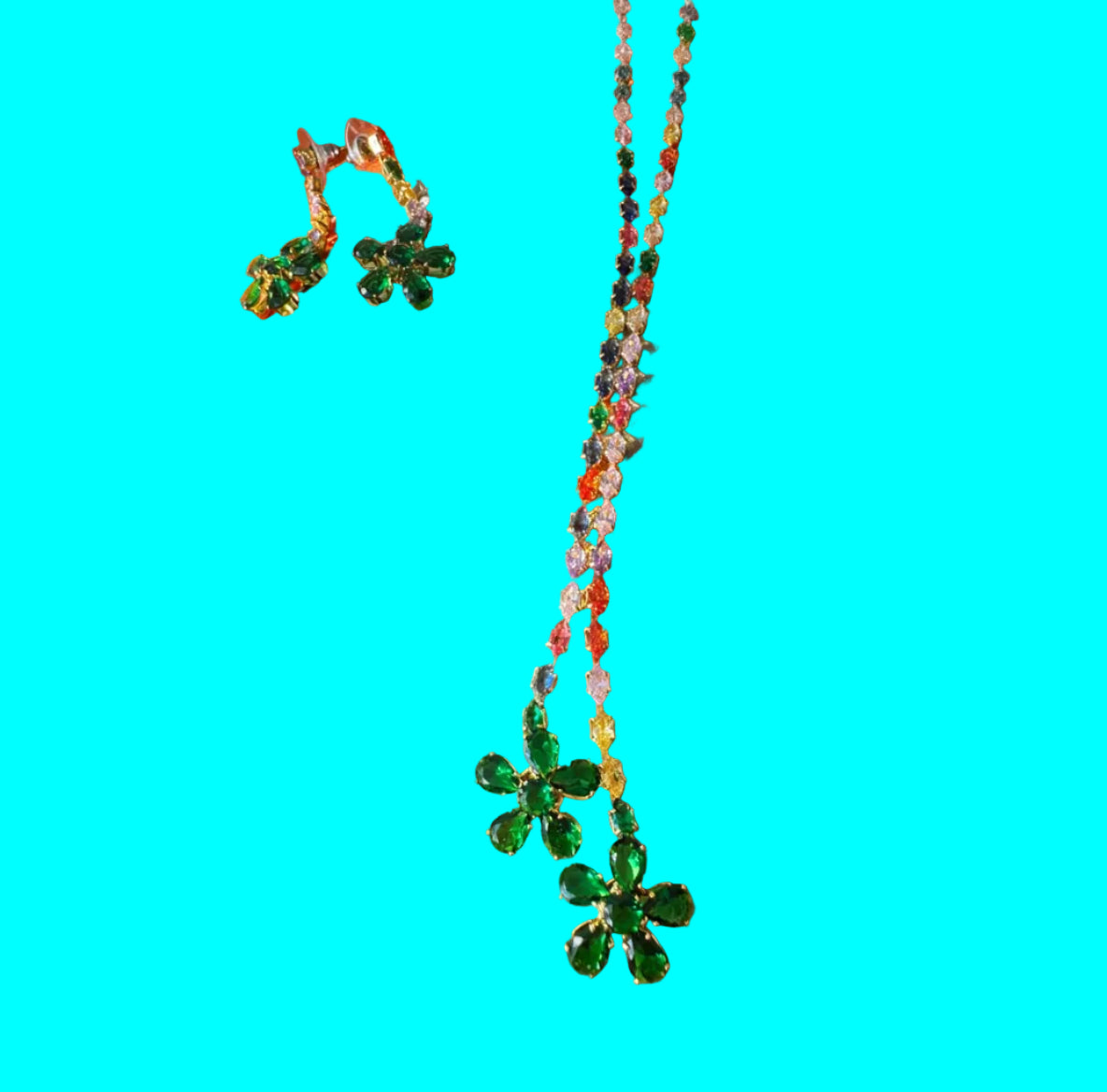 Flower Necklace Set