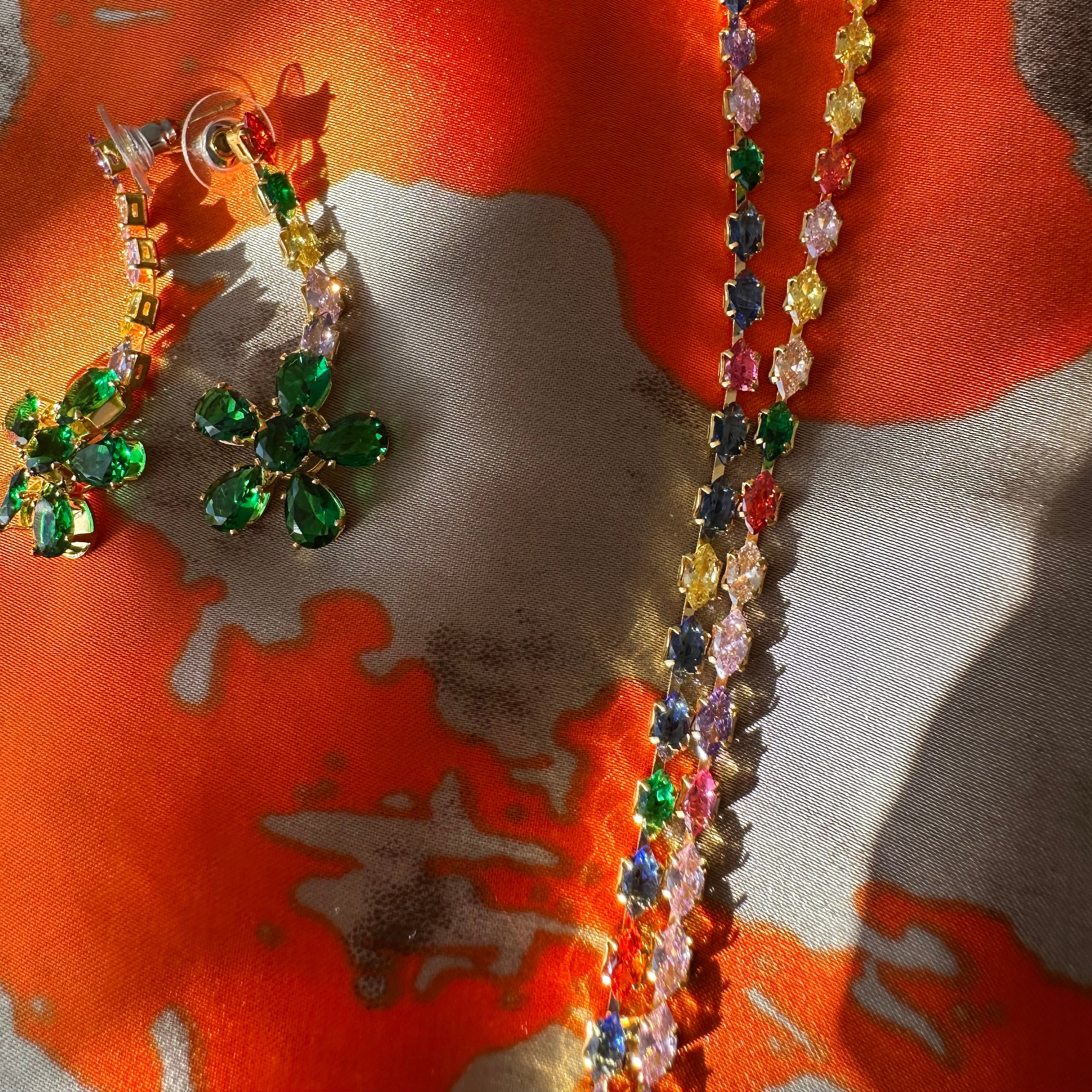 Flower Necklace Set