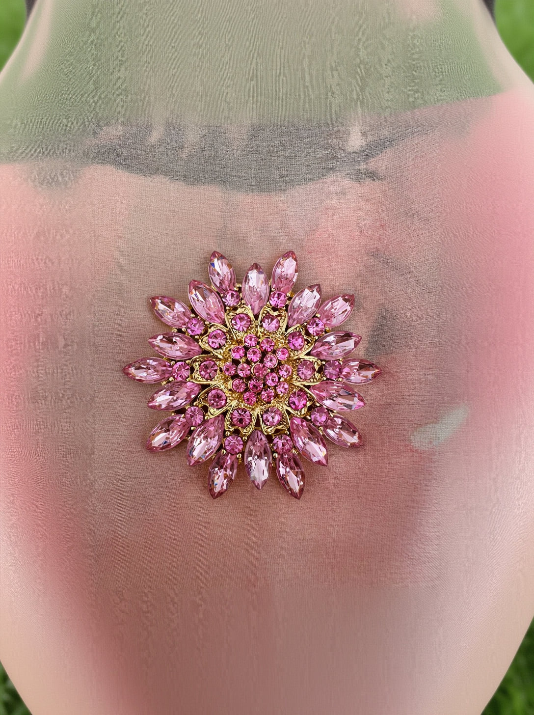 Crystal Brooch Pin