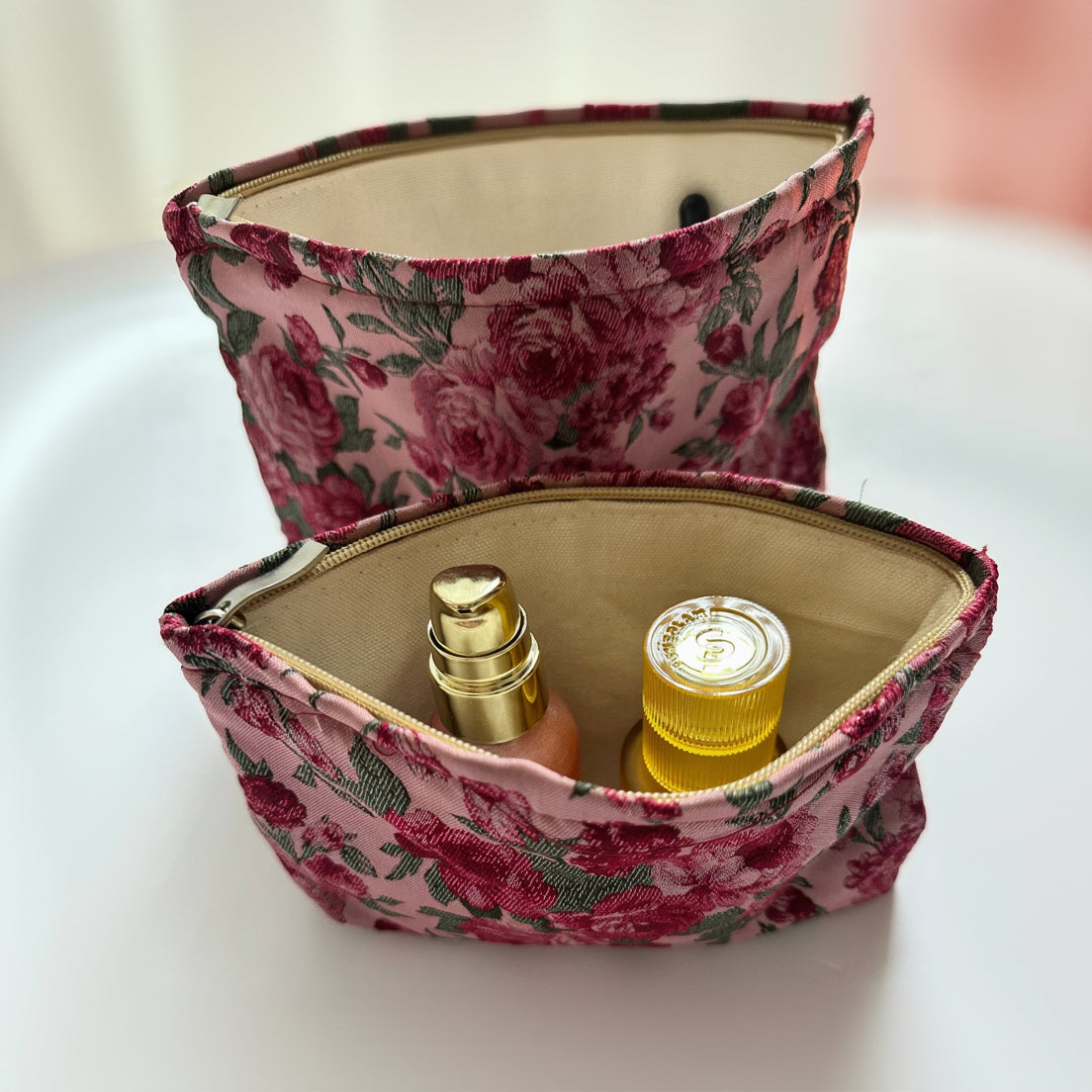 Rose Makeup Bag Set