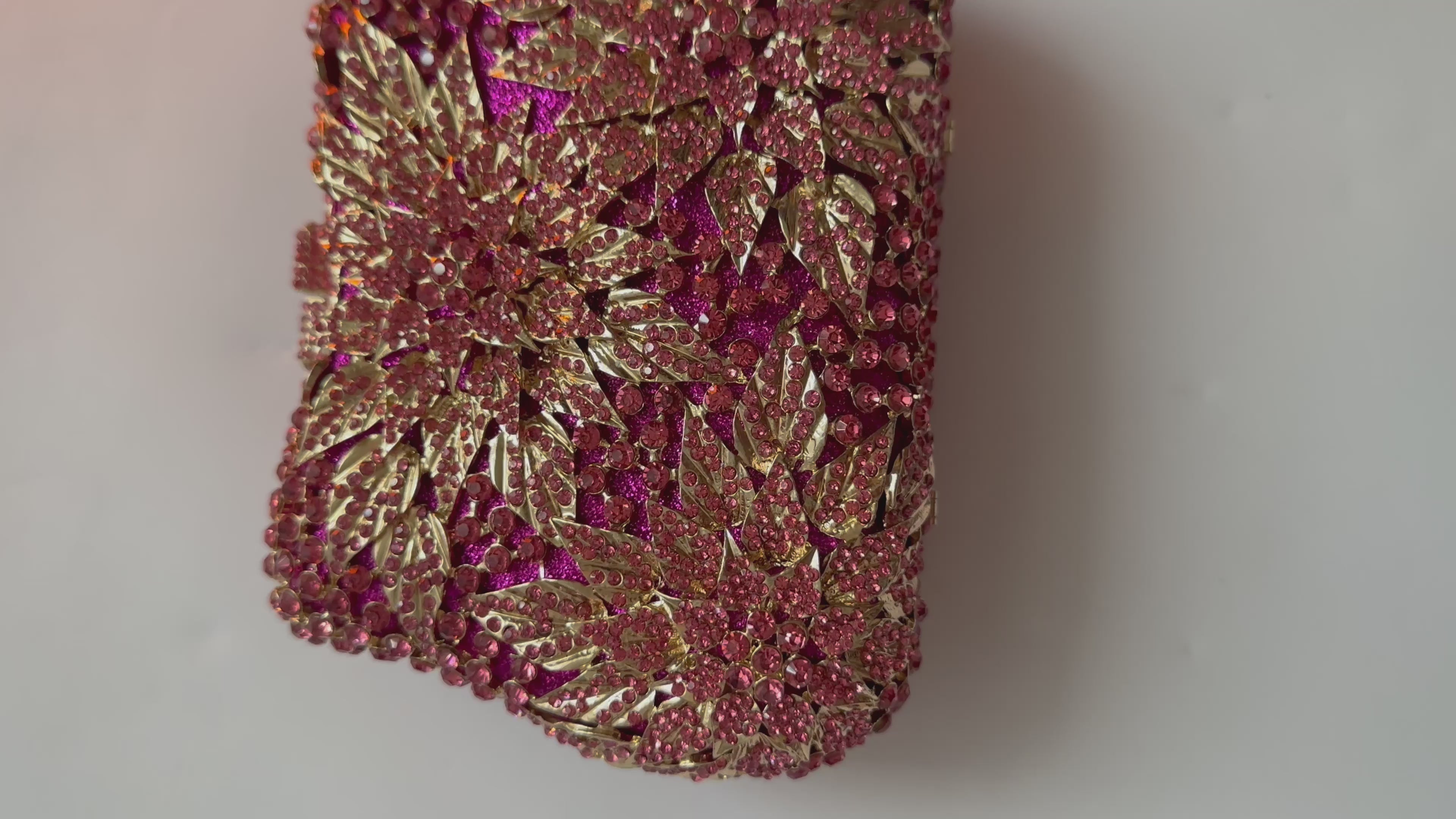 Floral Crystal Clutch